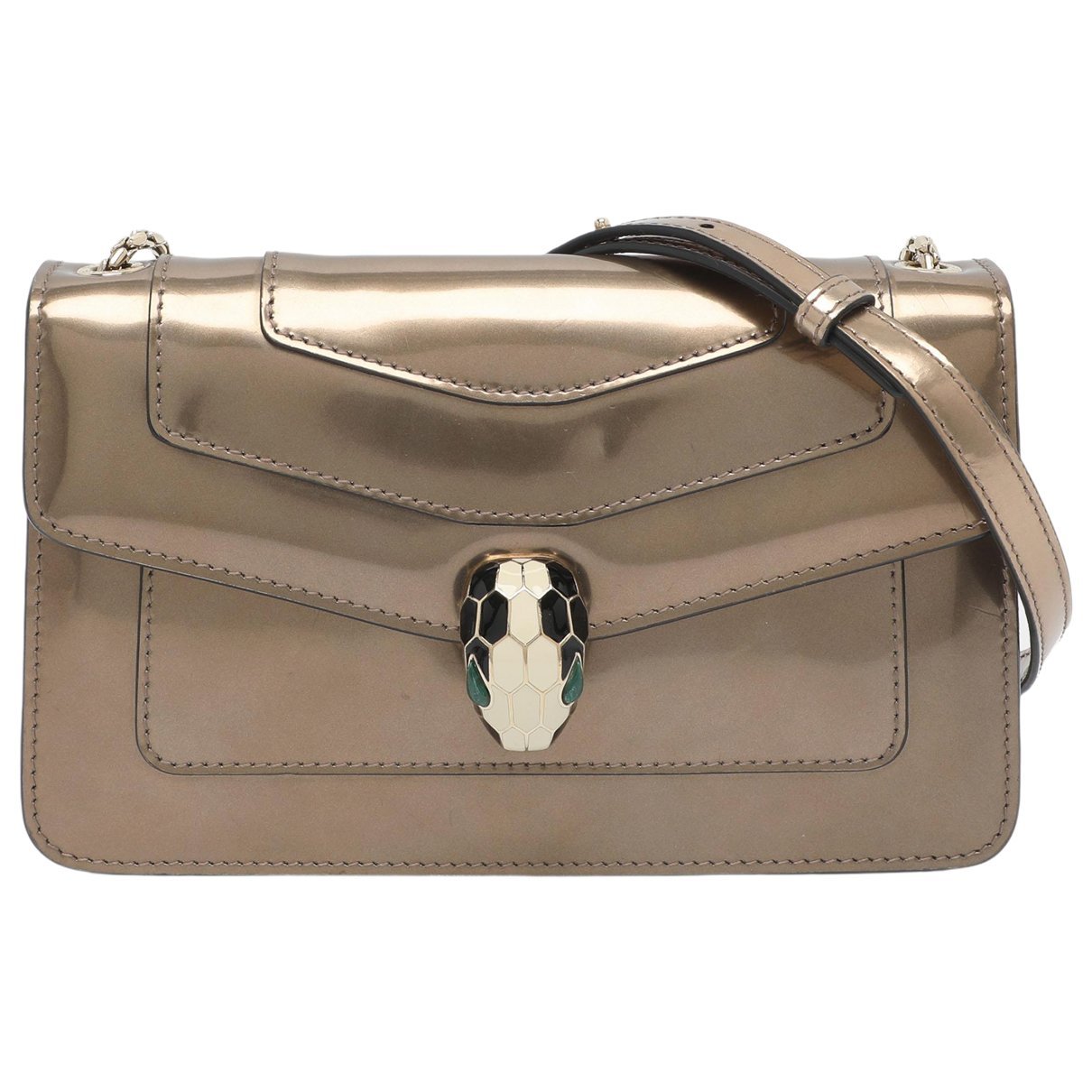 Serpenti leather handbag