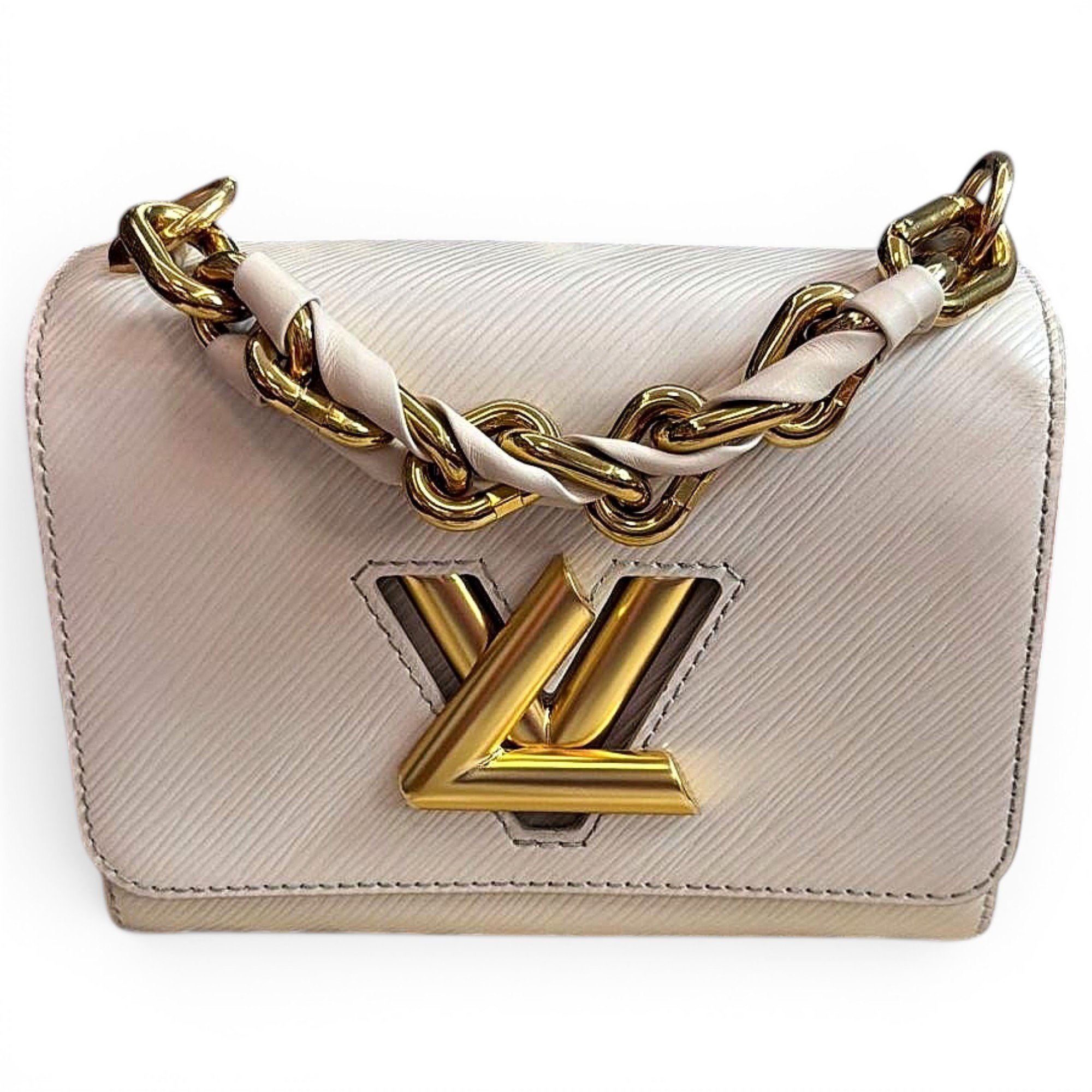 Twist leather handbag