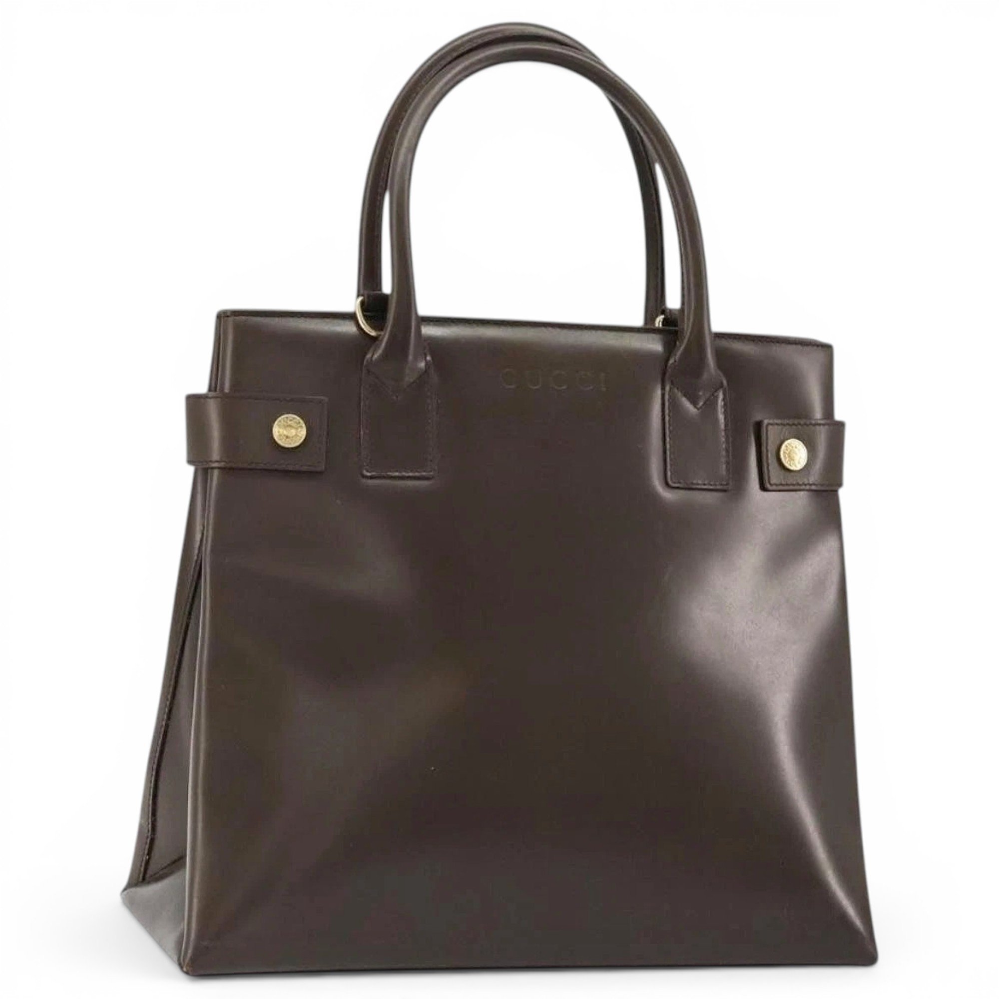 Patent leather handbag