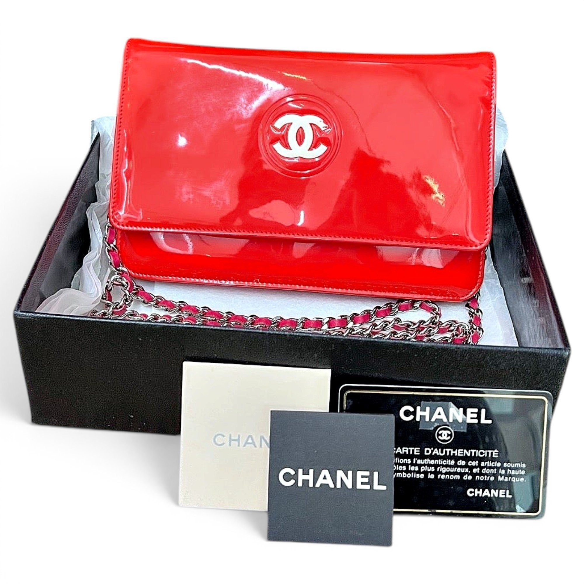 Patent leather mini bag