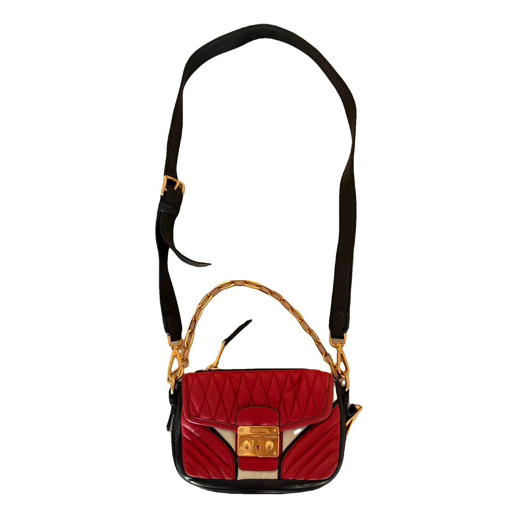 Leather clutch bag