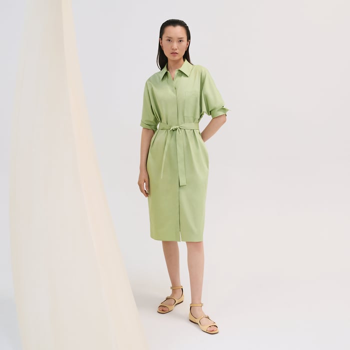 Vert Tendre Shirt Dress