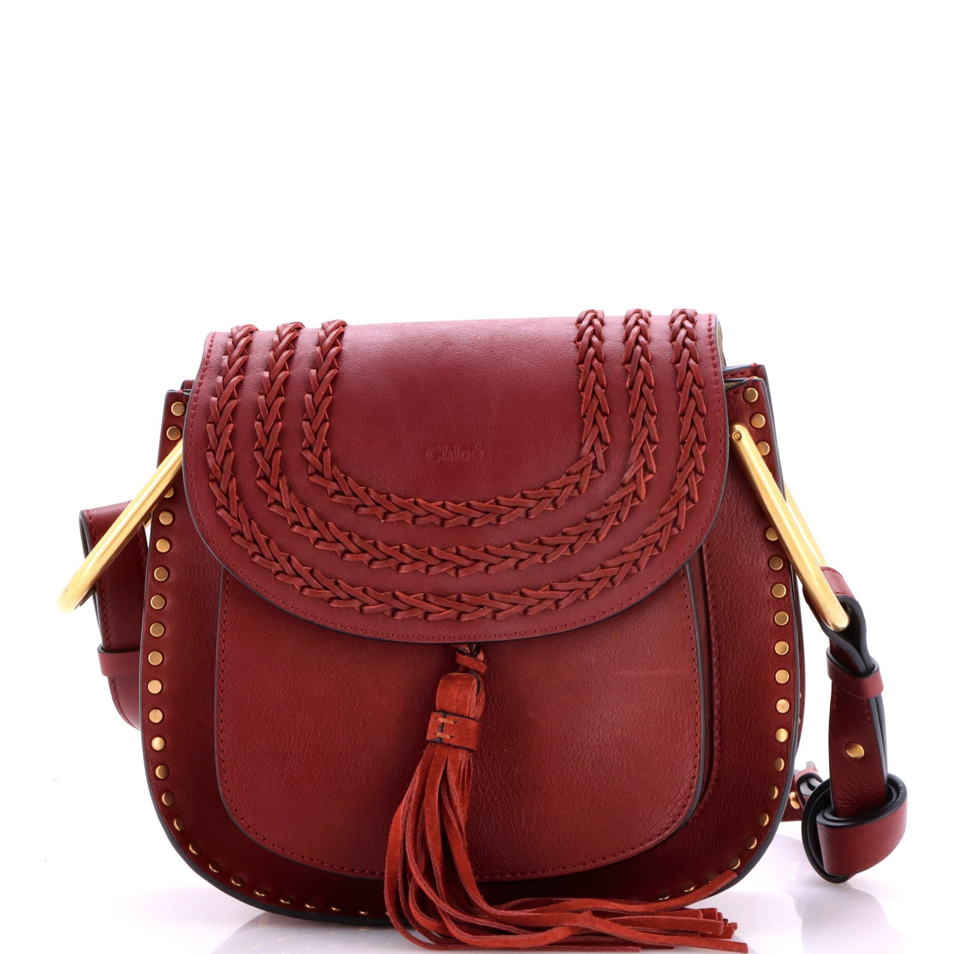 Hudson Handbag Whipstitch Leather Small