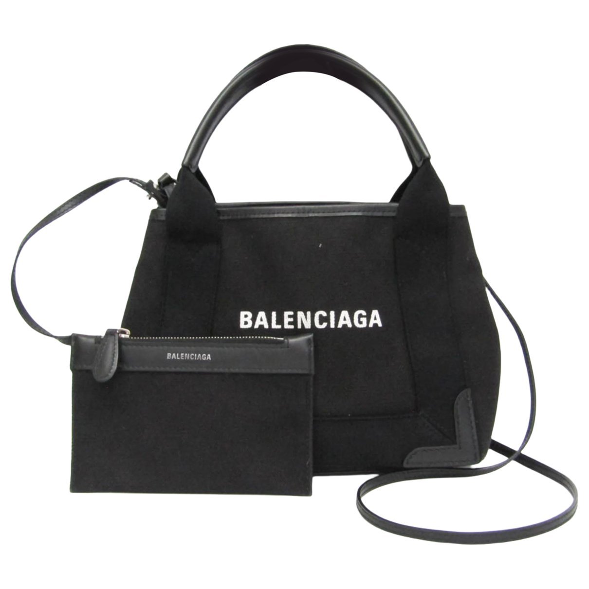 Navy cabas cloth tote