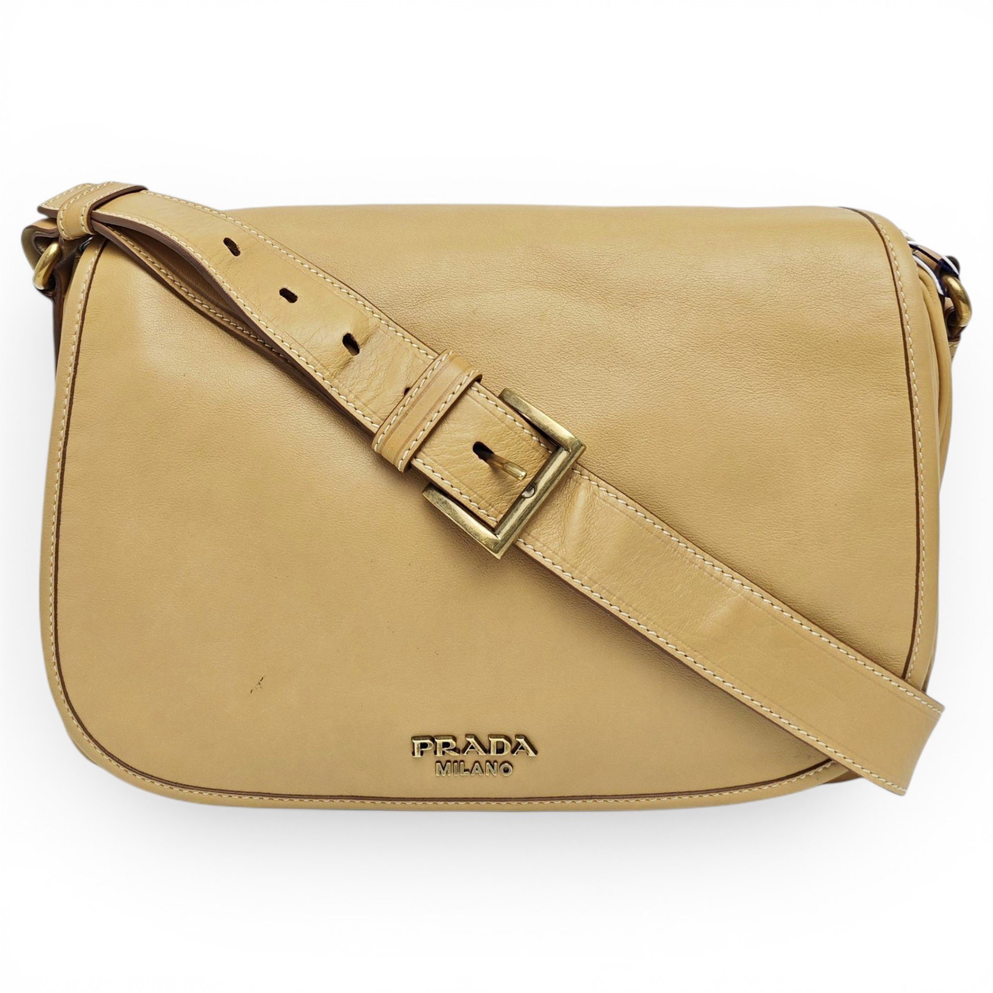 Demi-Lune leather crossbody bag