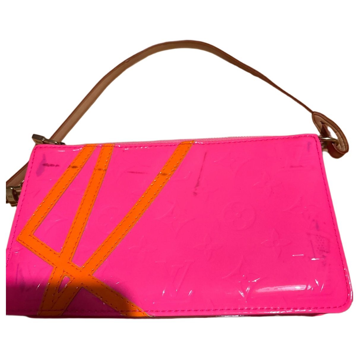 Patent leather handbag