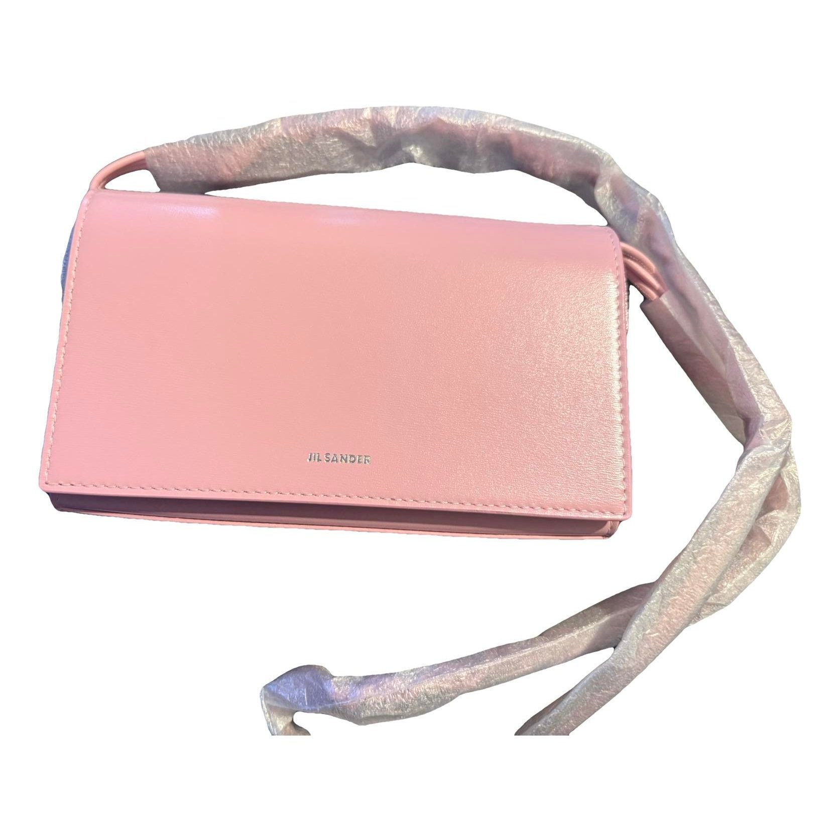Leather clutch bag