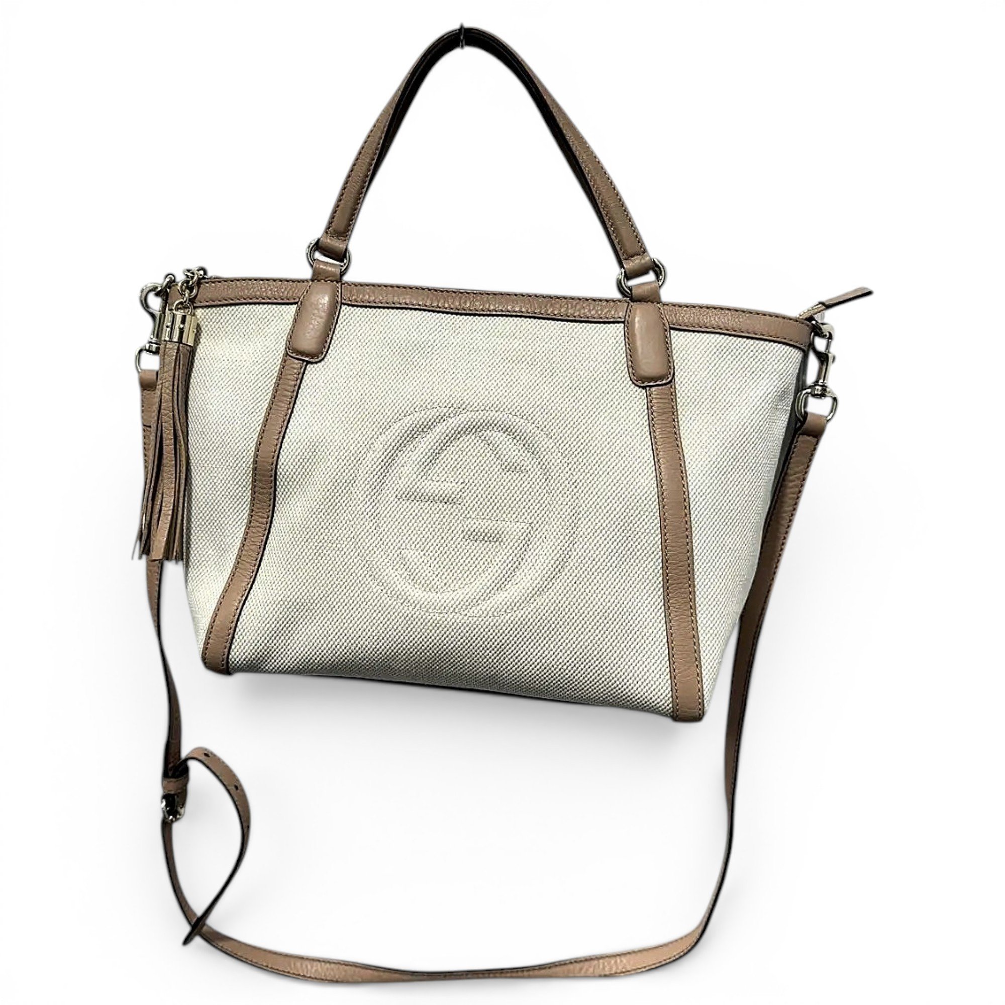 Gucci Soho Top Handle cloth crossbody bag