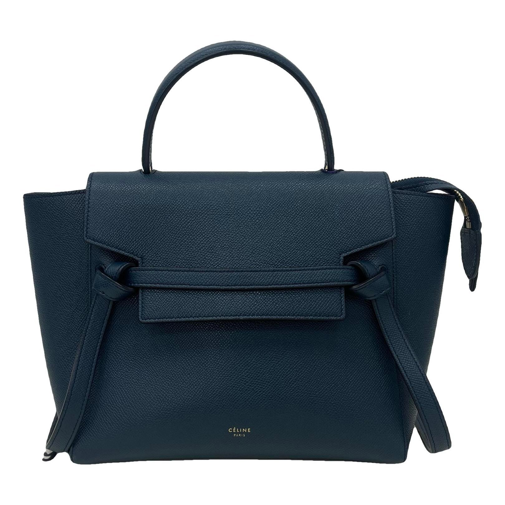 Belt leather handbag