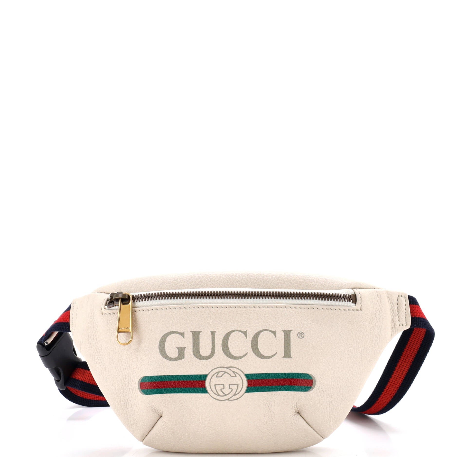 Logo Belt Bag Printed Leather Small