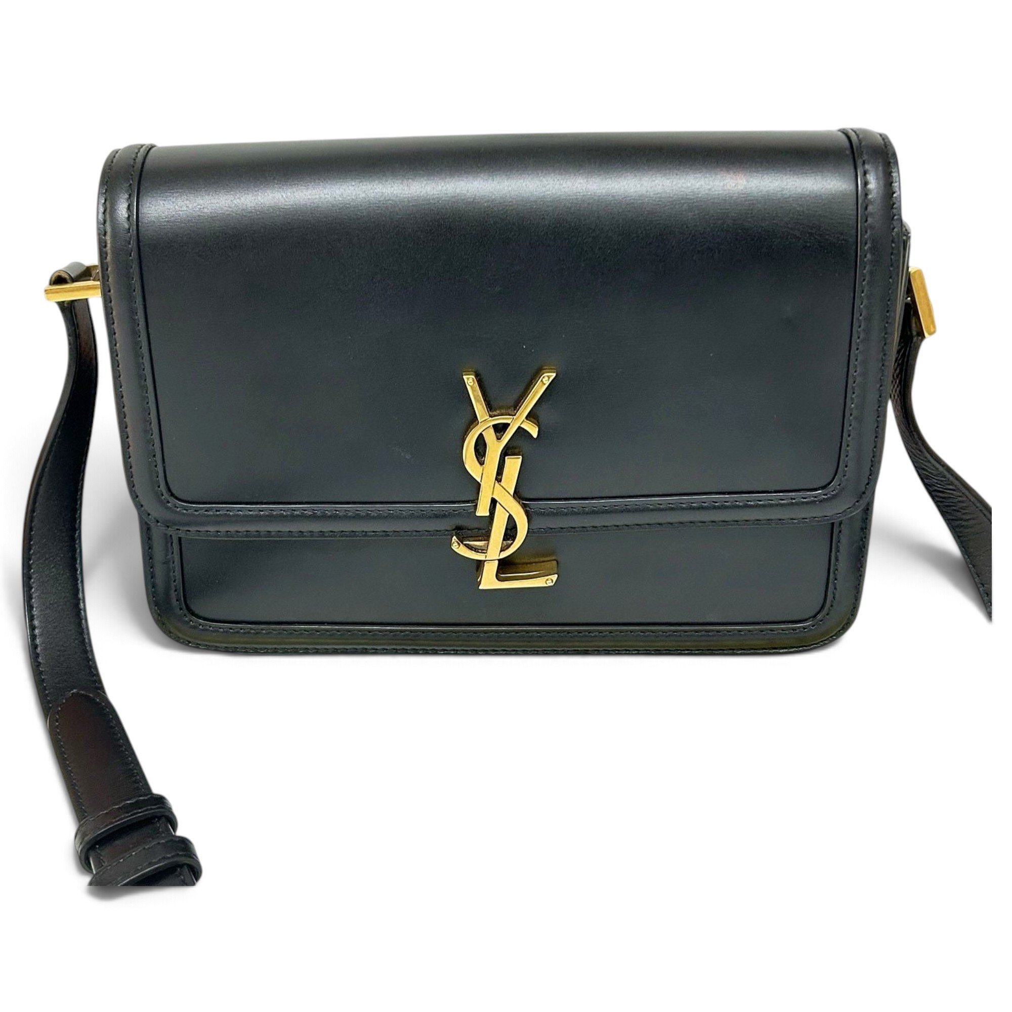 Solférino leather handbag