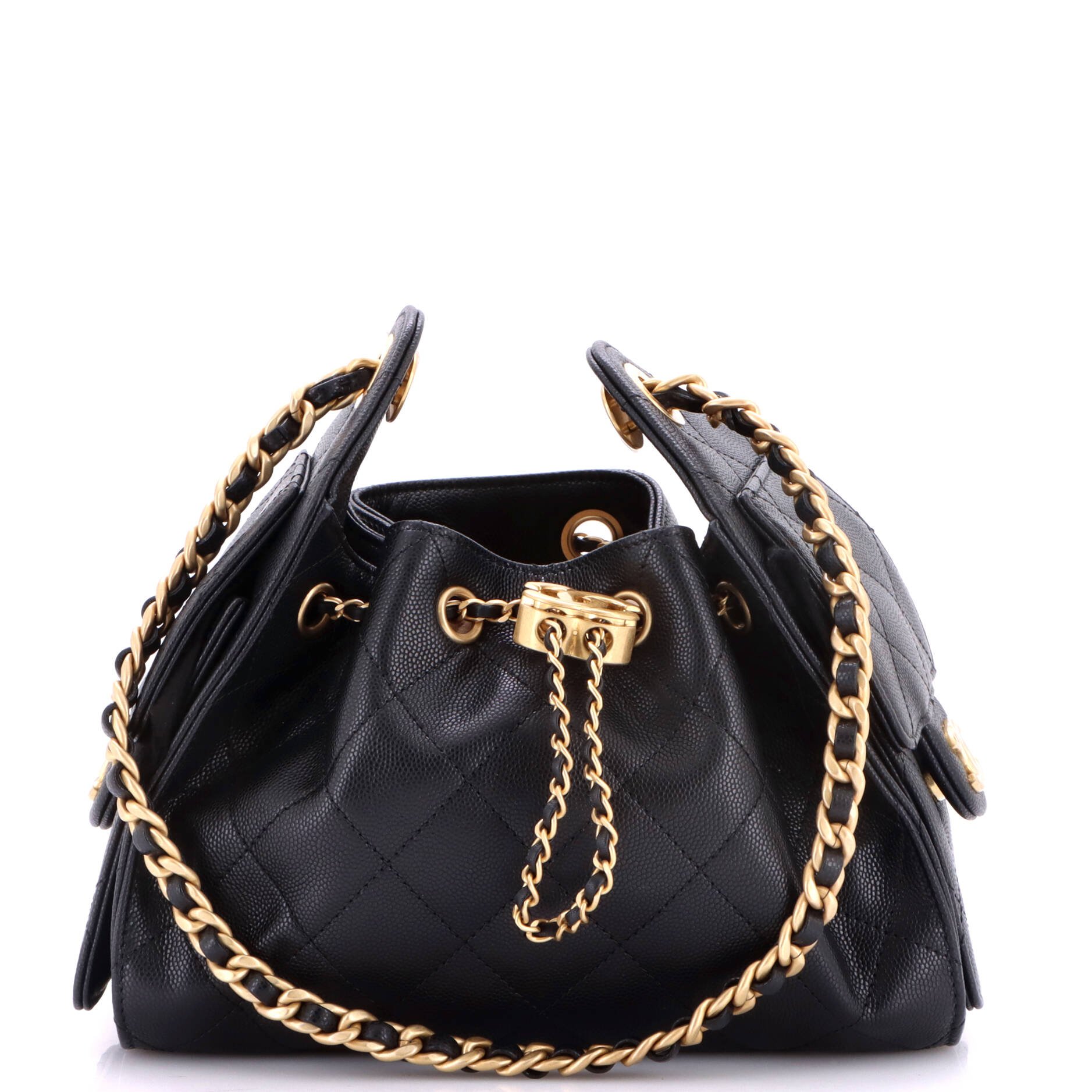 25 Hobo Bag Quilted Caviar Mini