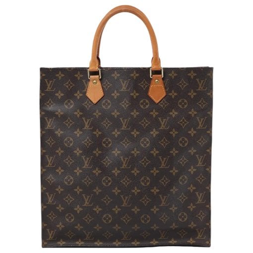 Plat leather handbag