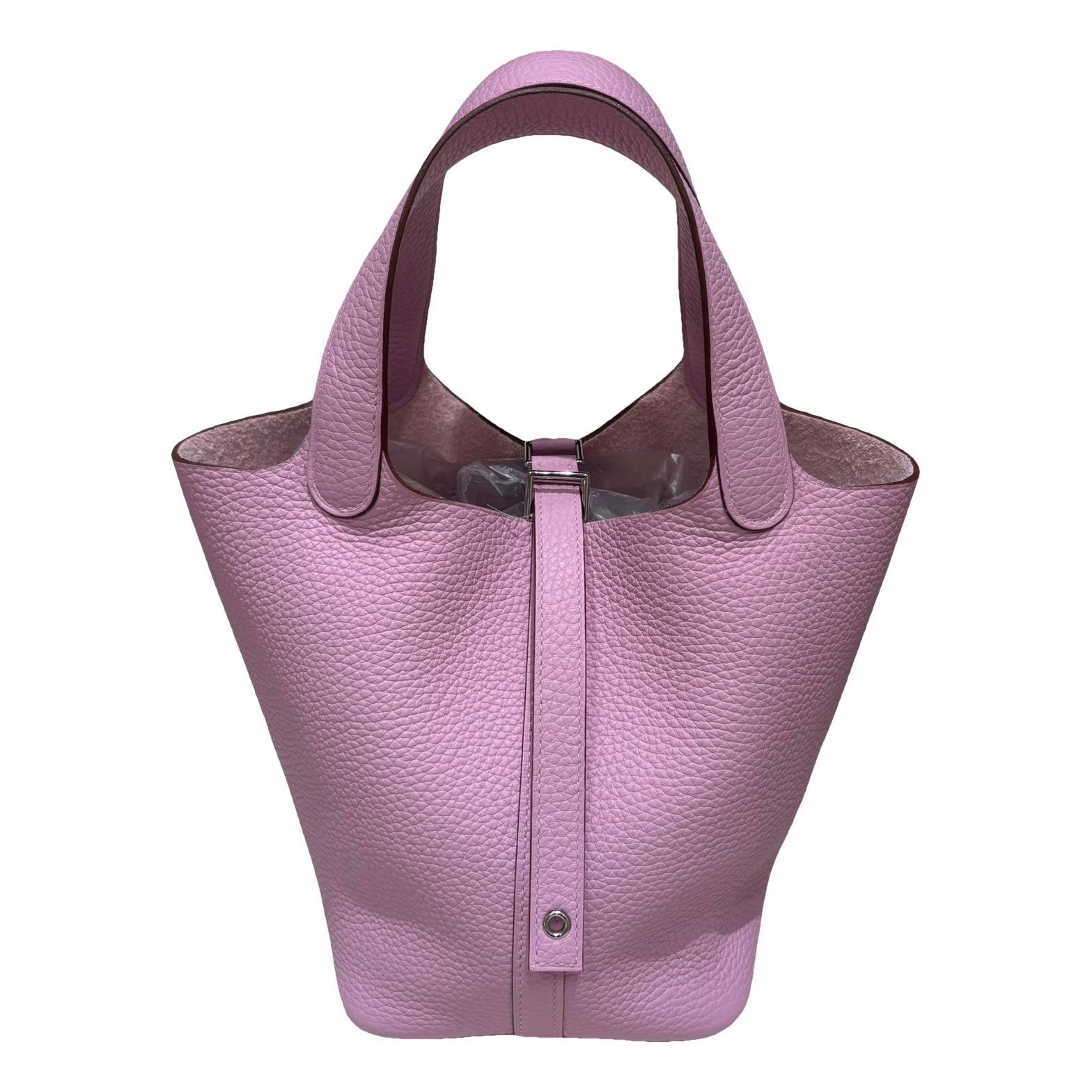 Picotin leather tote