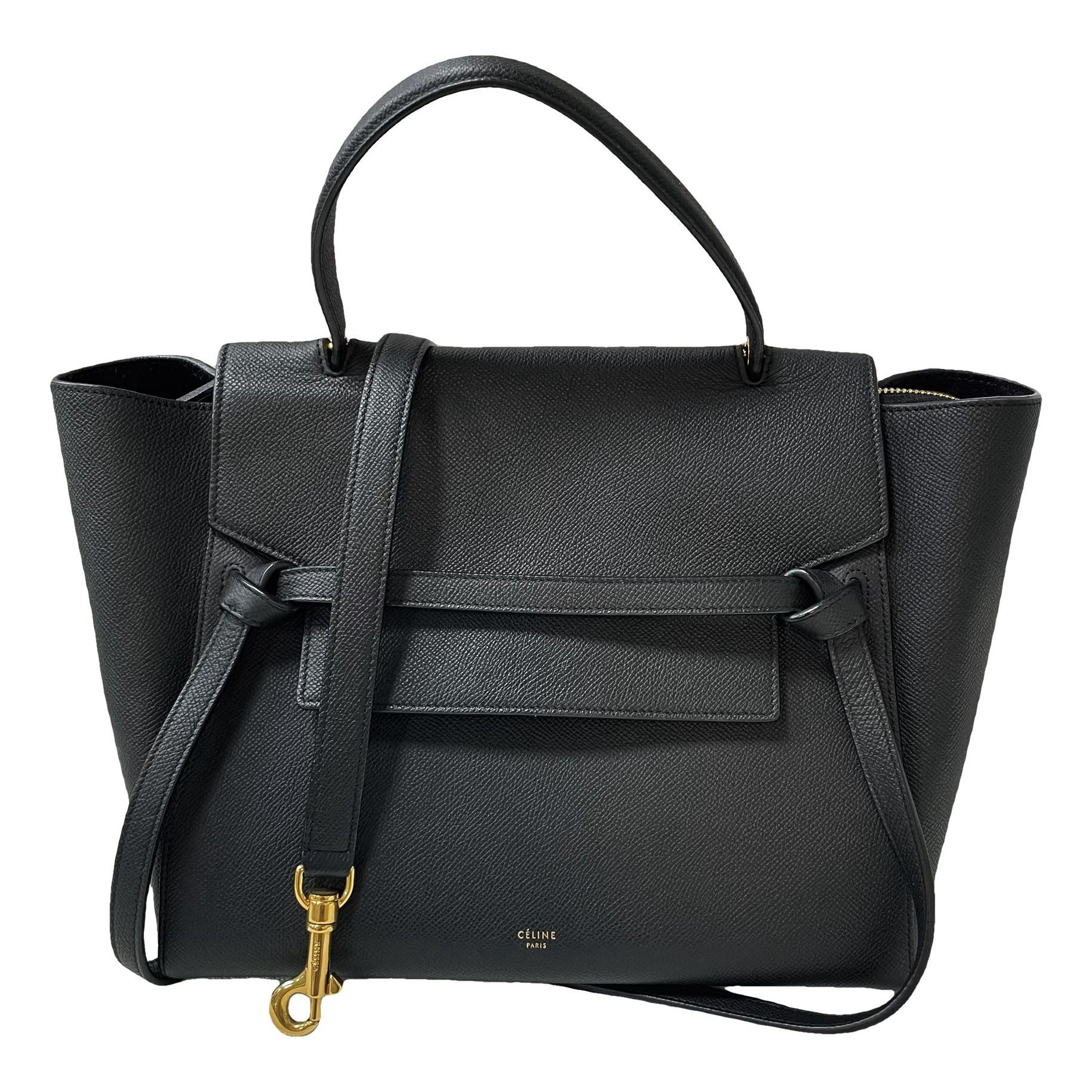 Belt leather handbag