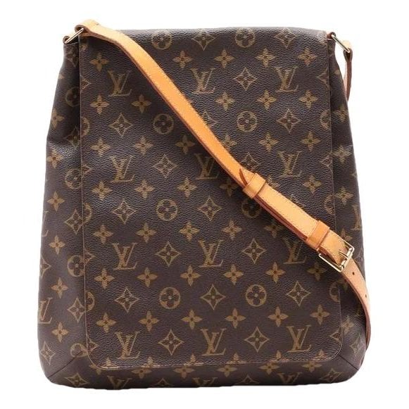 Musette cloth handbag