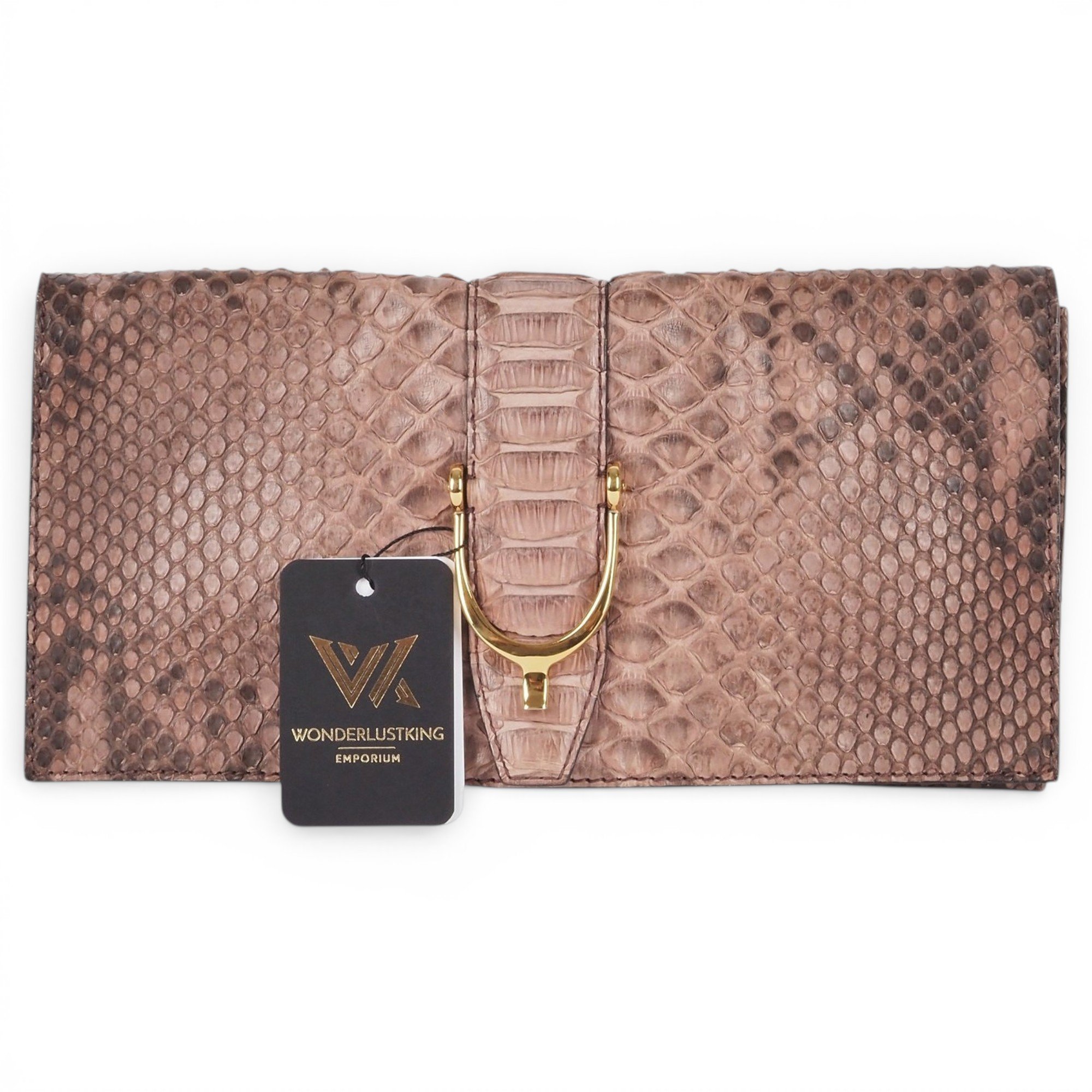 Leather clutch bag