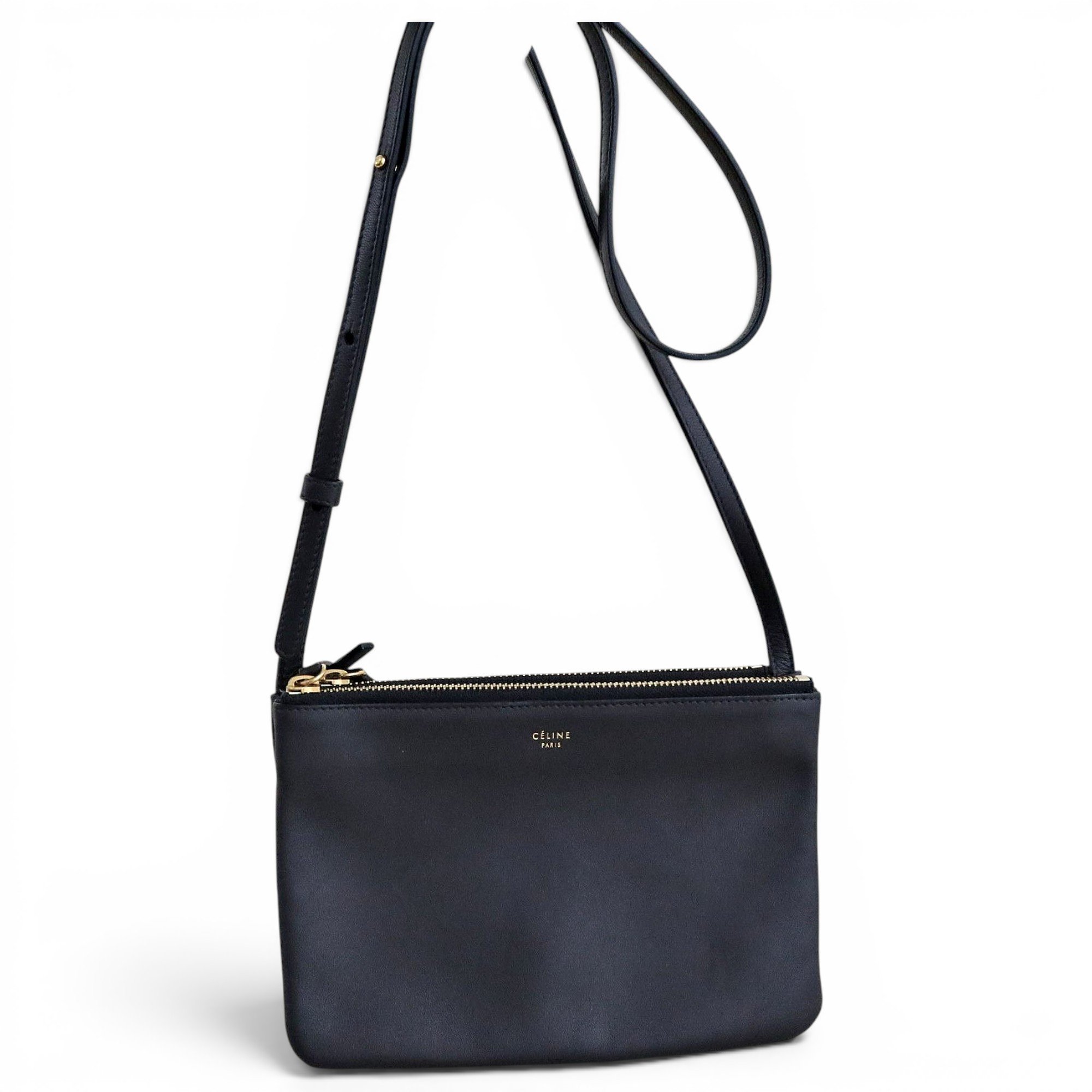 Trio leather crossbody bag