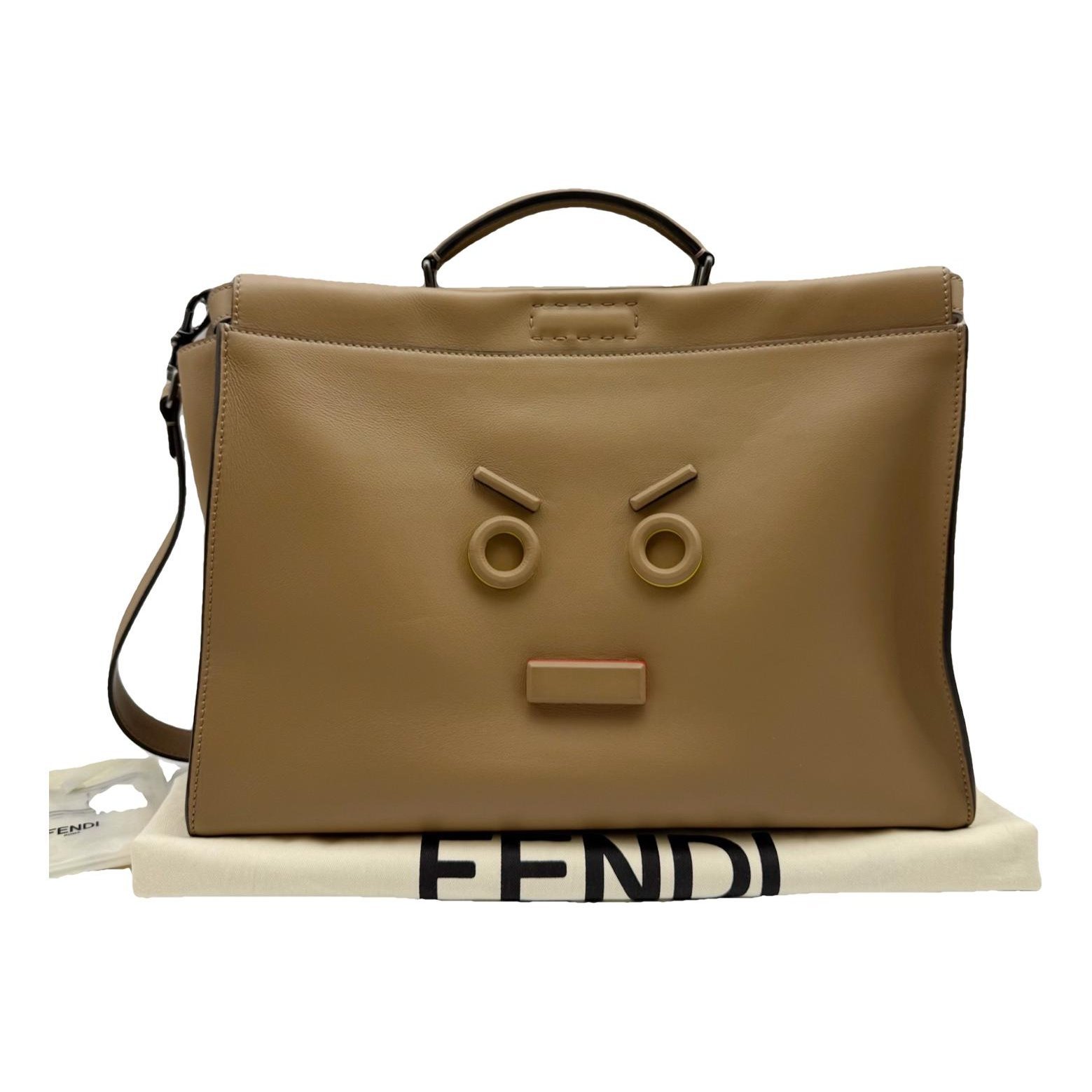 Peekaboo leather handbag