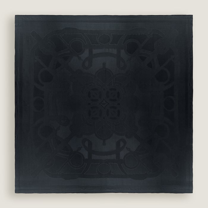 Bleu Noir Eperon d'Or Scarf 135
