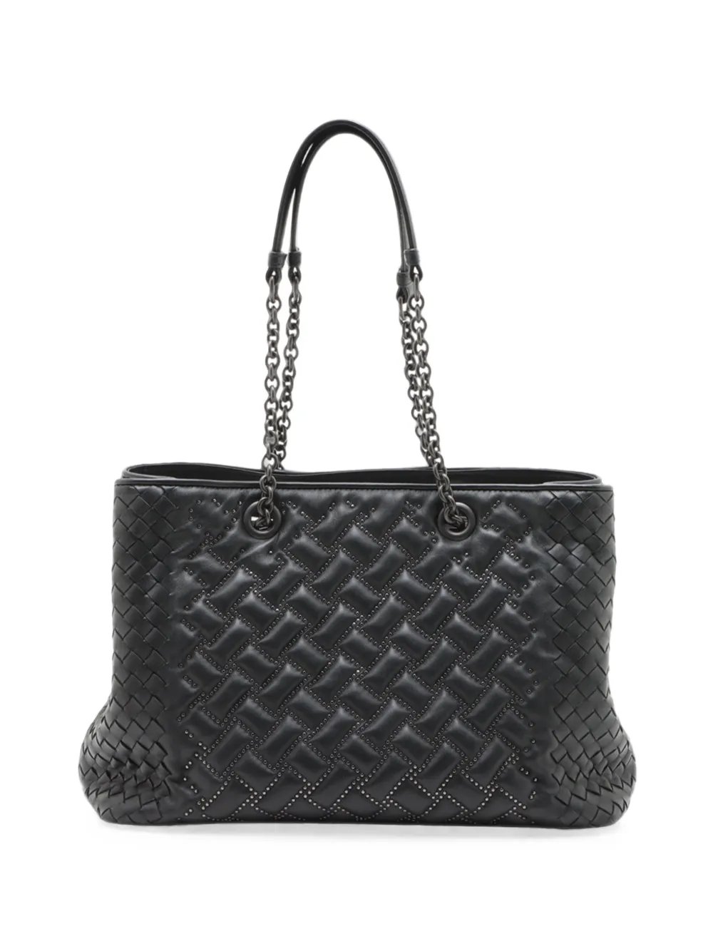 2012-2026 Studded Leather Intrecciato Chain tote bag