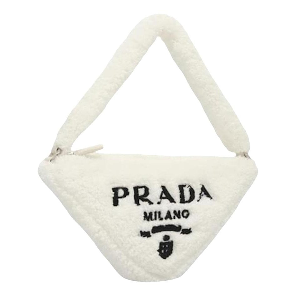 Triangle wool handbag