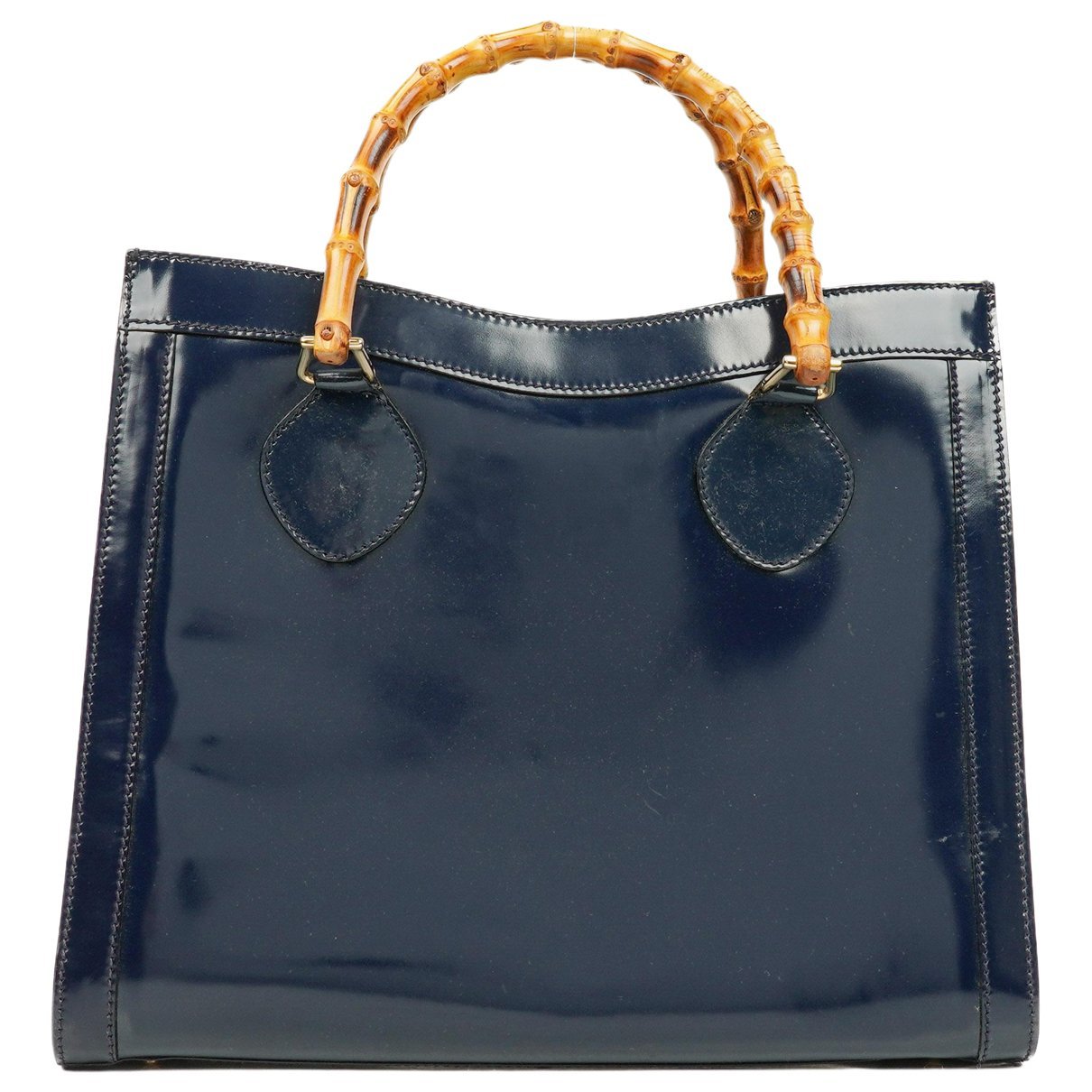 Diana Bamboo patent leather handbag