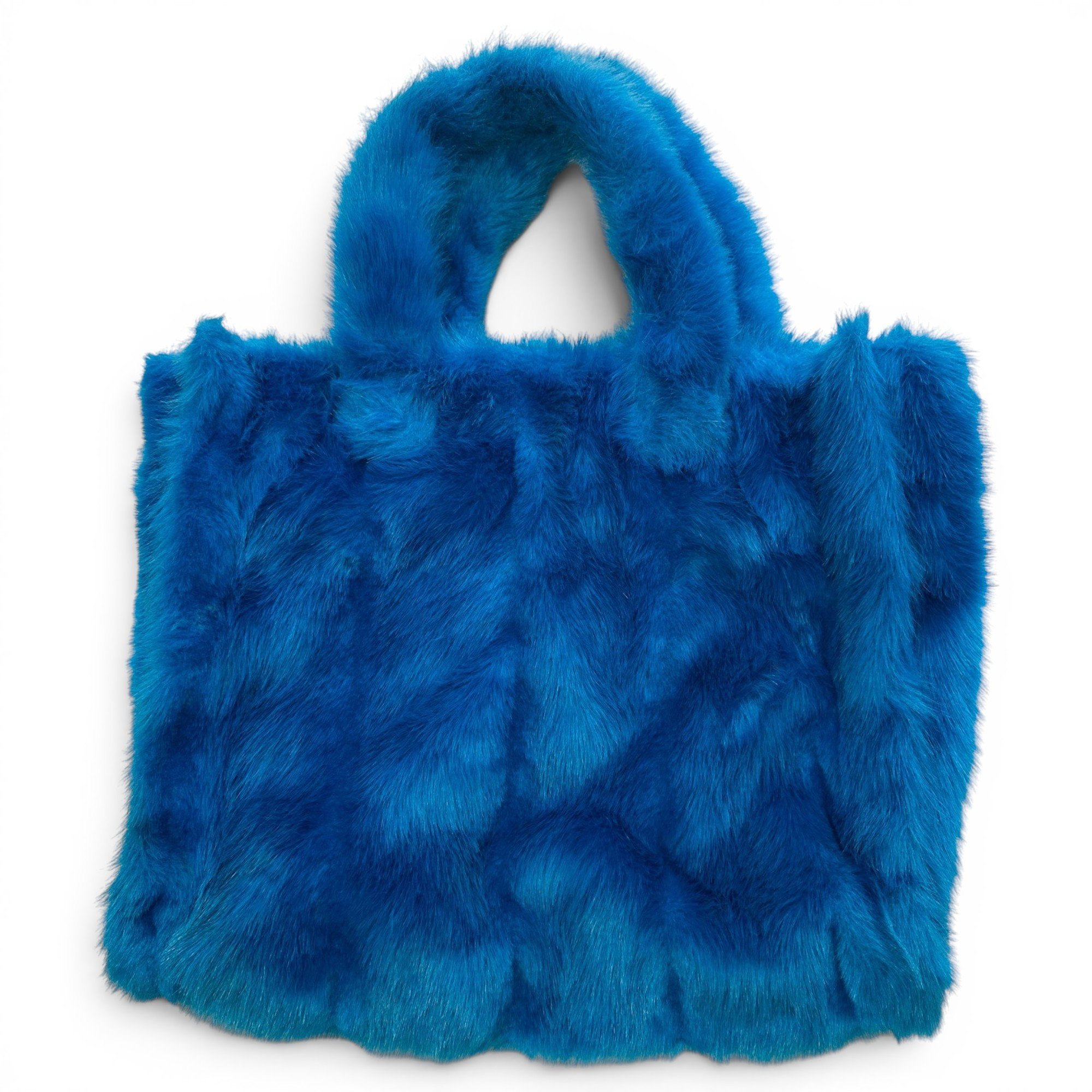 Faux fur tote