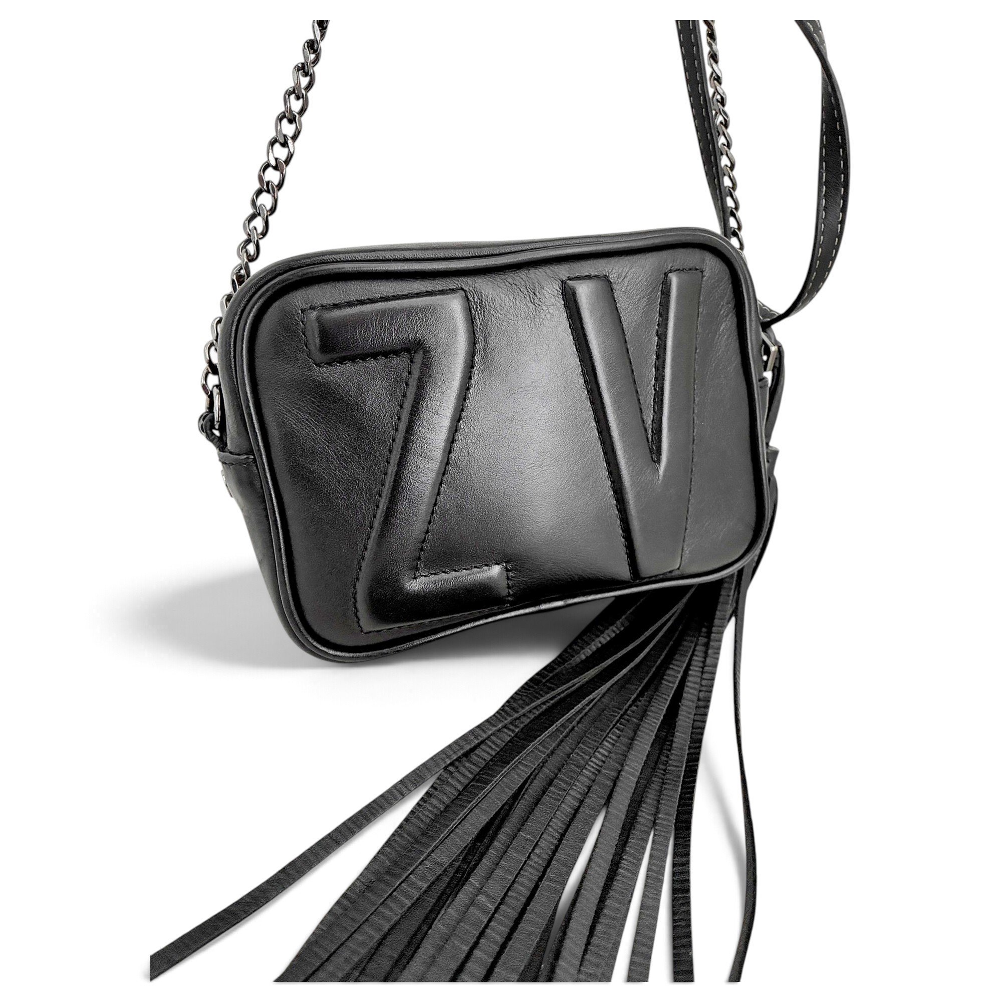 Rock leather crossbody bag