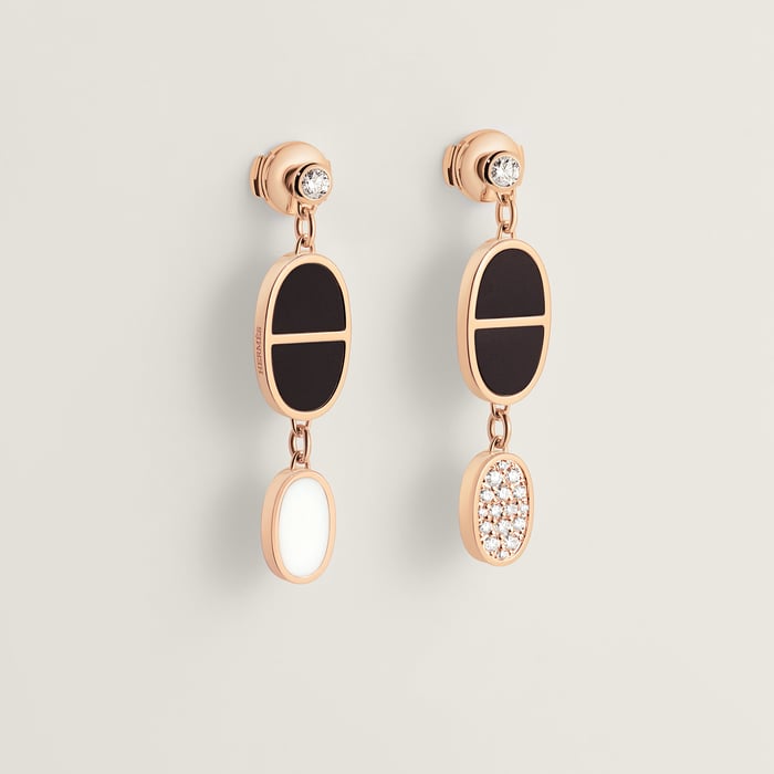 Sans Coloris Chaine d'Ancre Verso Dangle Earrings