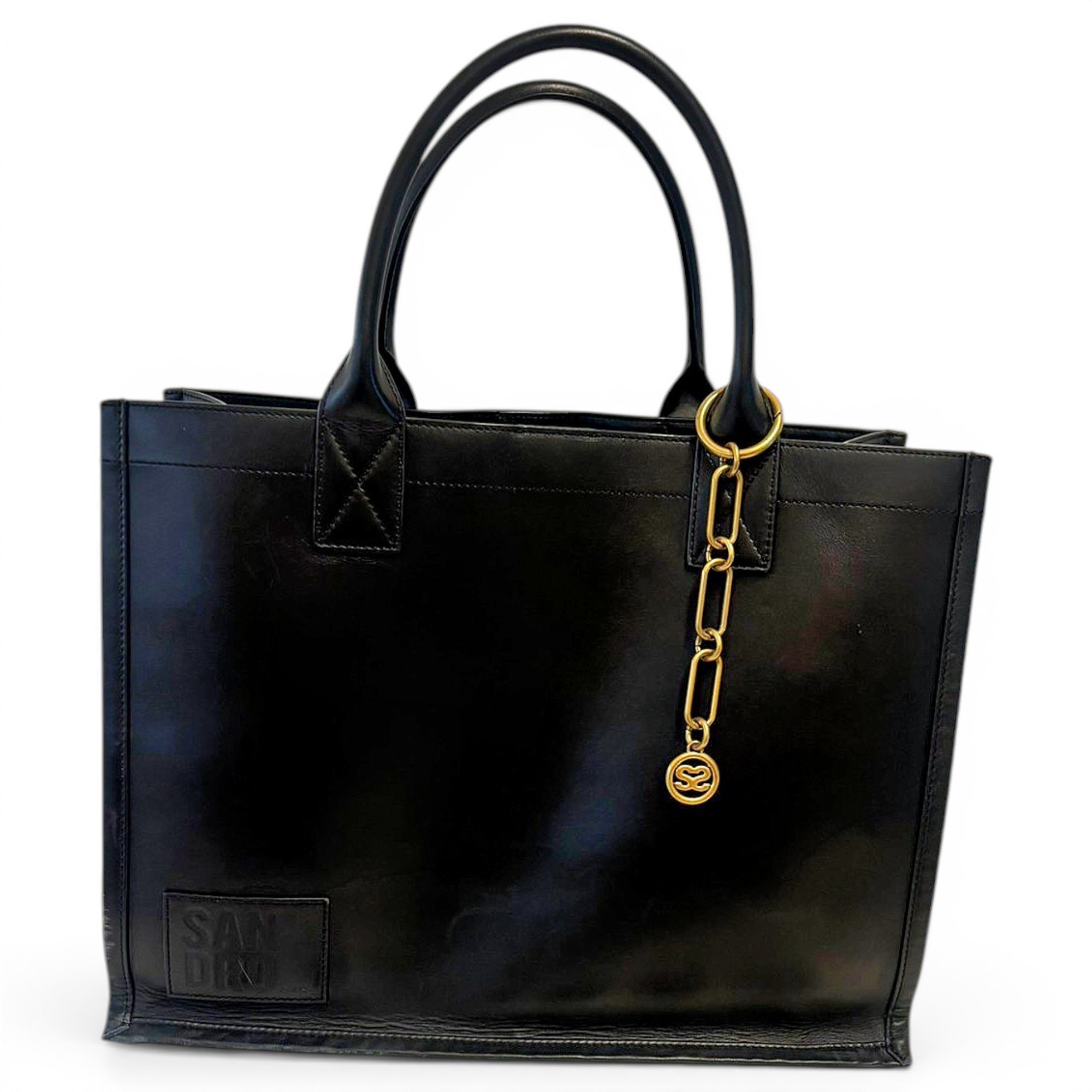 Leather tote