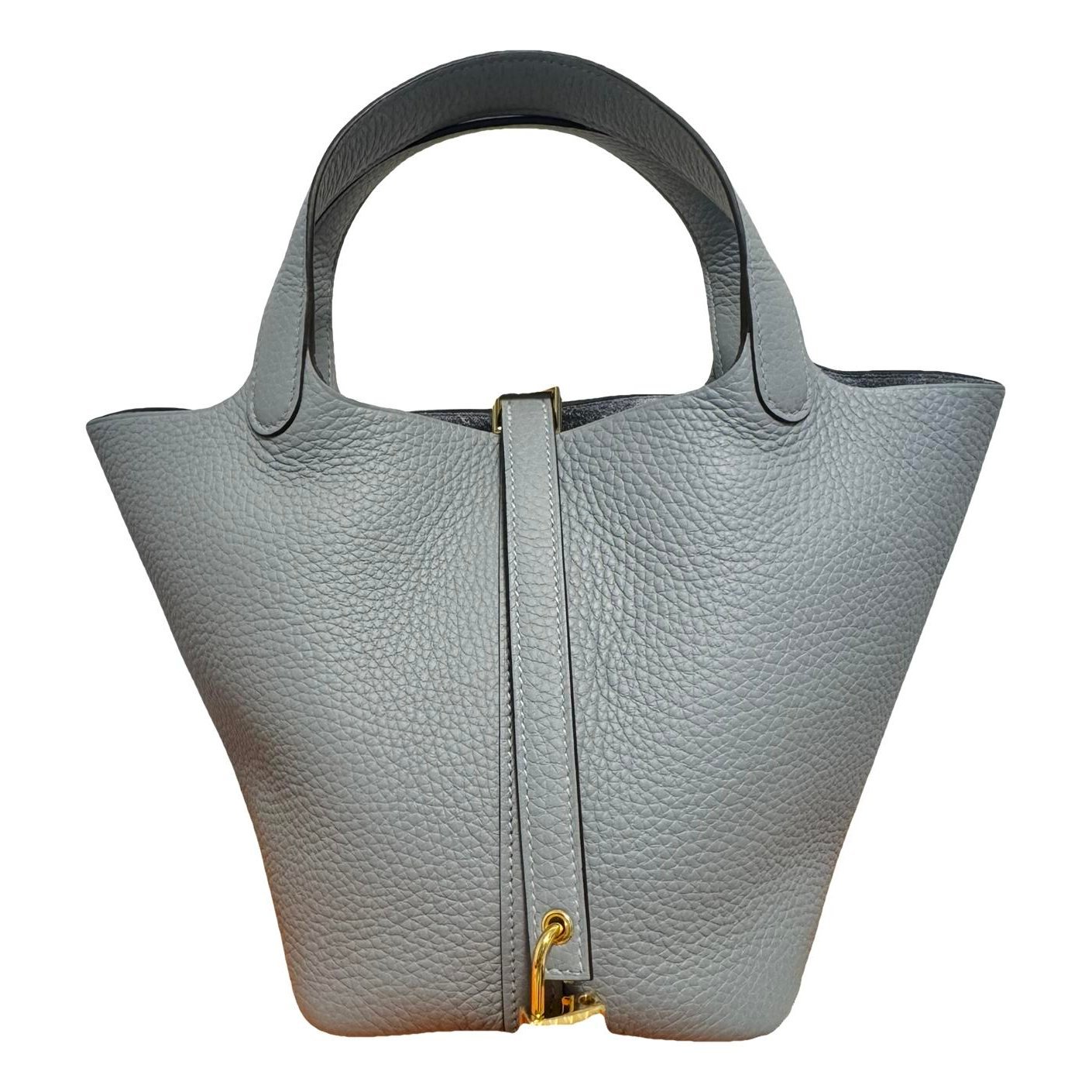 Picotin leather tote