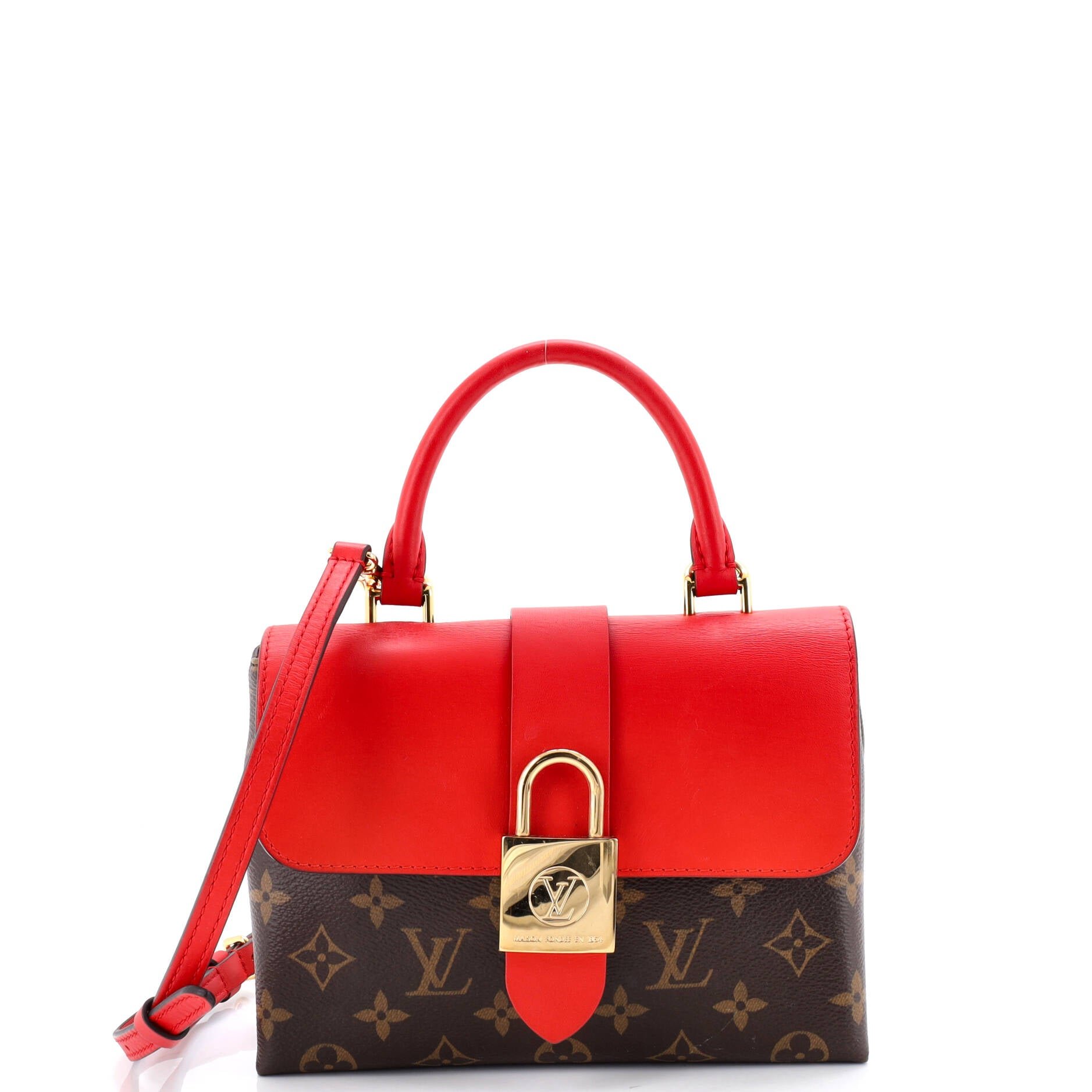 Louis Vuitton Locky Handbag Monogram Canvas with Leather BB