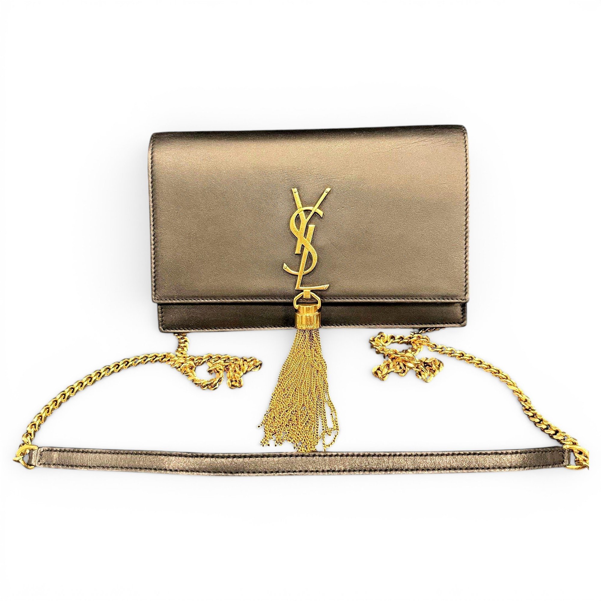 Pompom Kate leather handbag