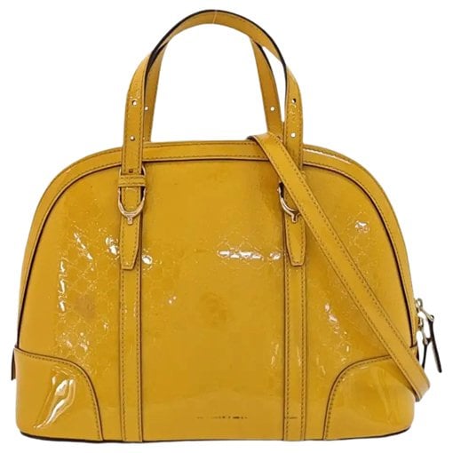 Patent leather handbag