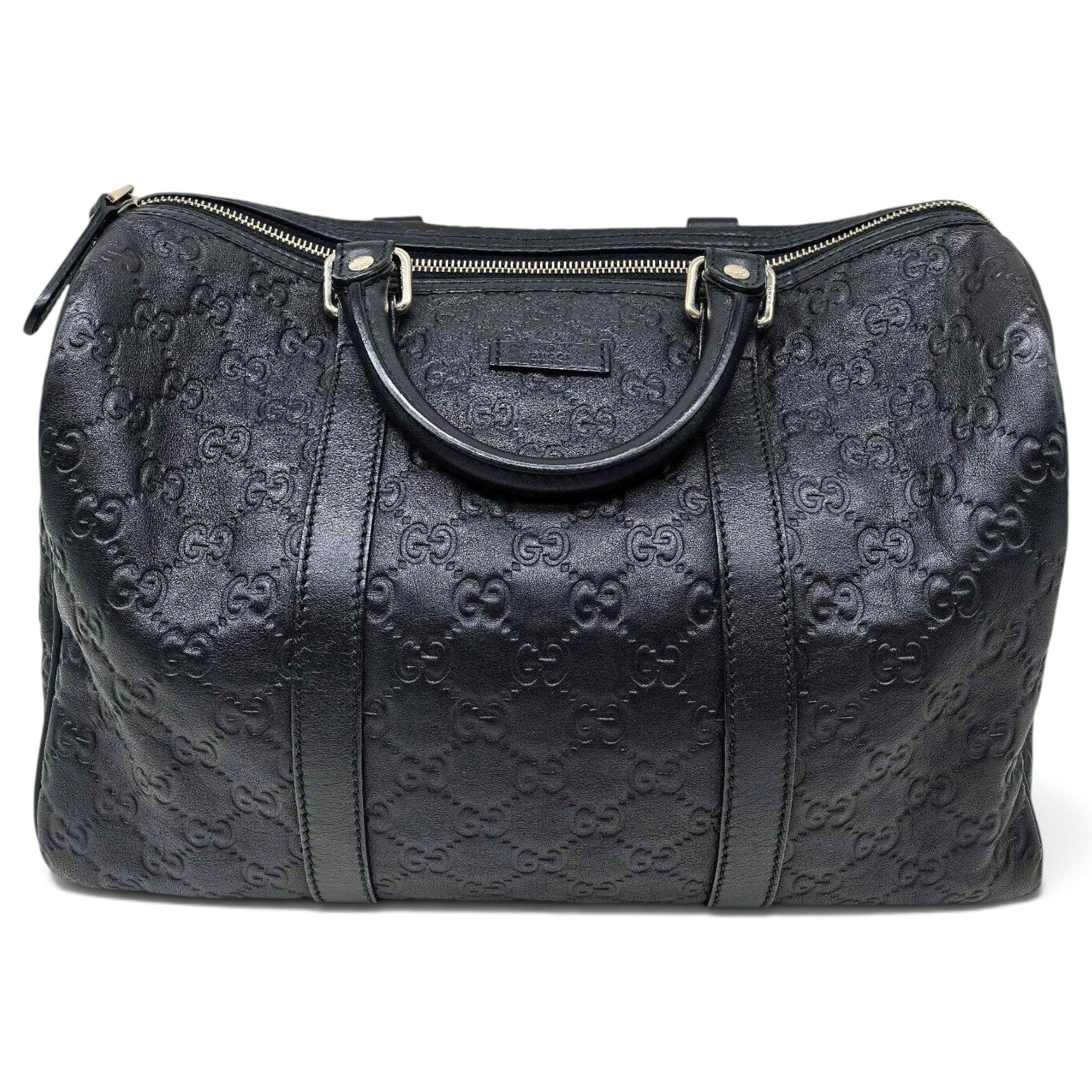 Boston leather bowling bag
