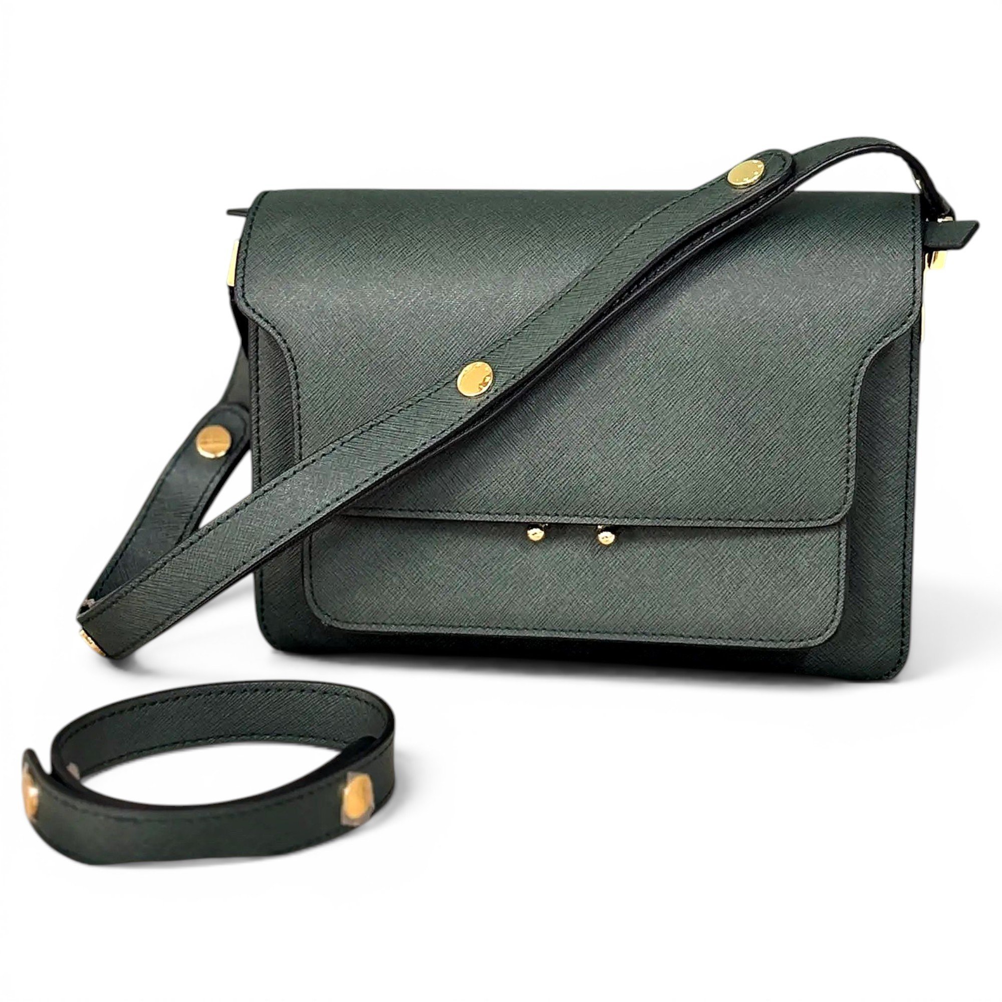 Trunk leather handbag