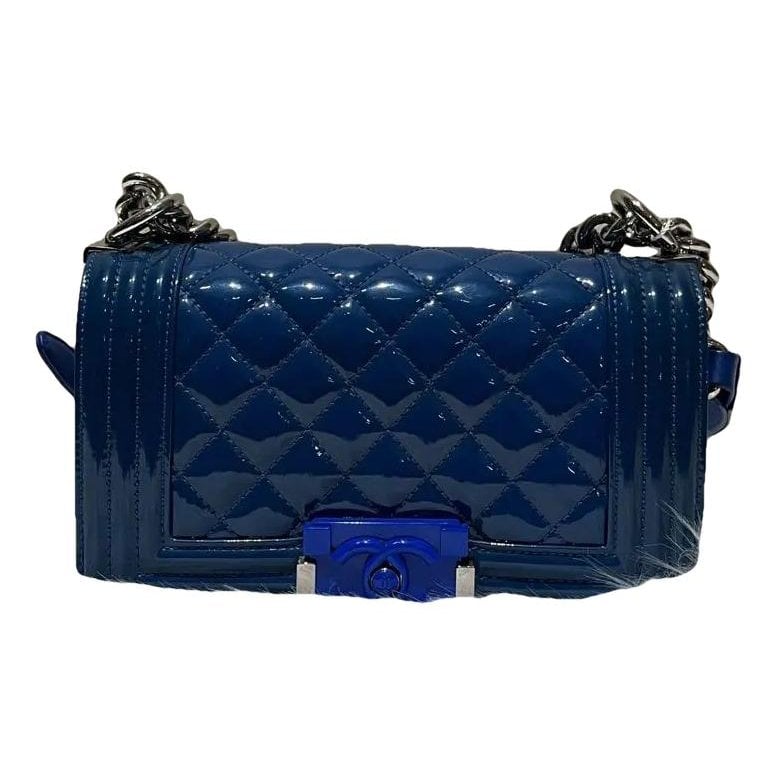 Boy patent leather crossbody bag
