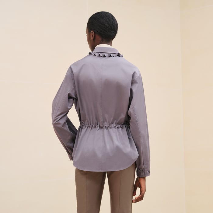 Gris Pierre Drawstring Overshirt