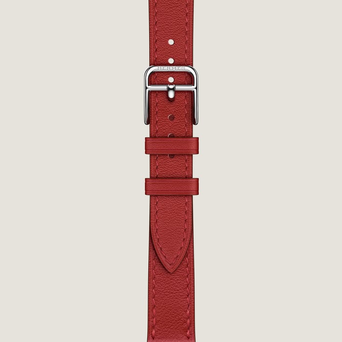Vermillon Band Apple Watch Hermès Single Tour 41 MM Attelage