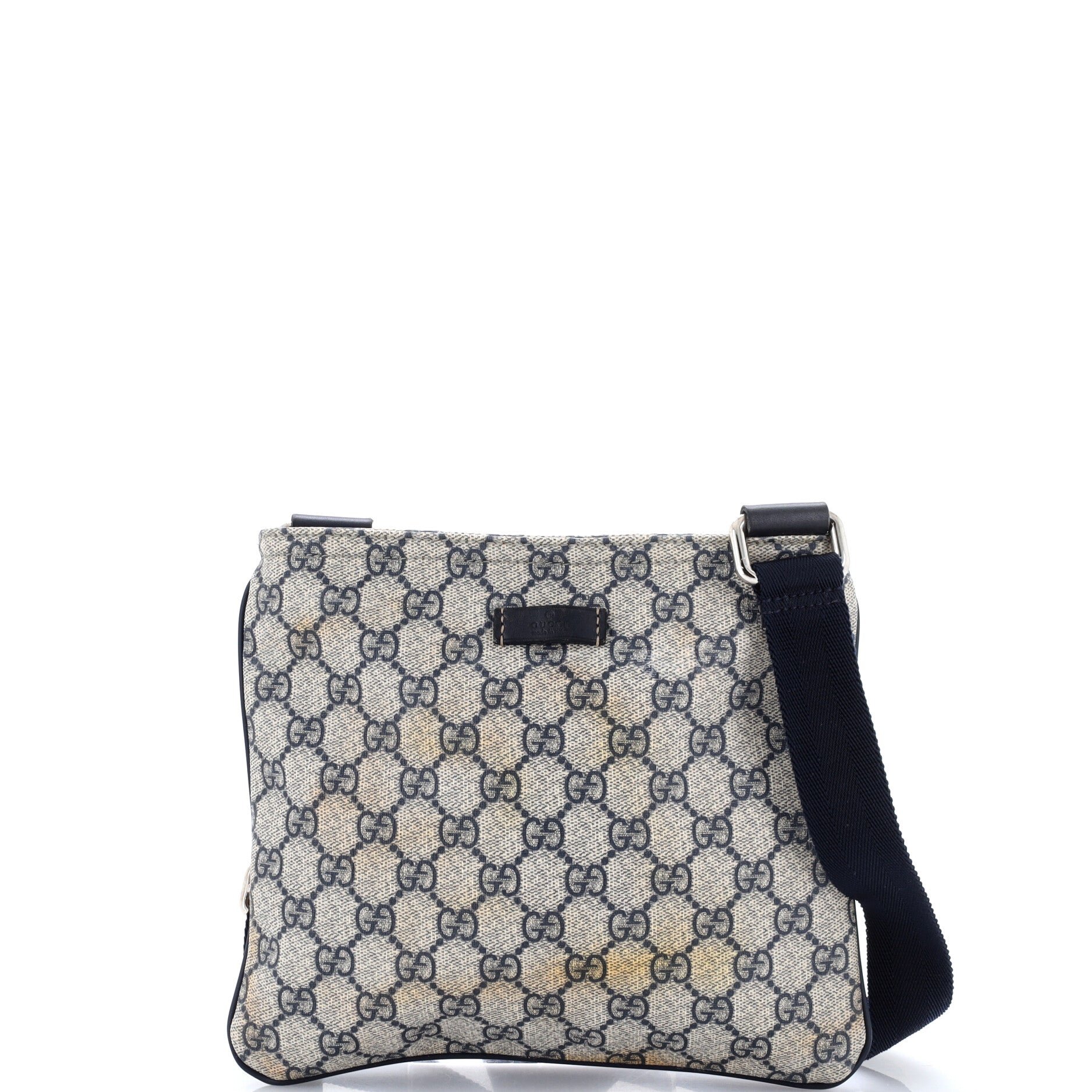 Zip Top Messenger Bag GG Coated Canvas Small