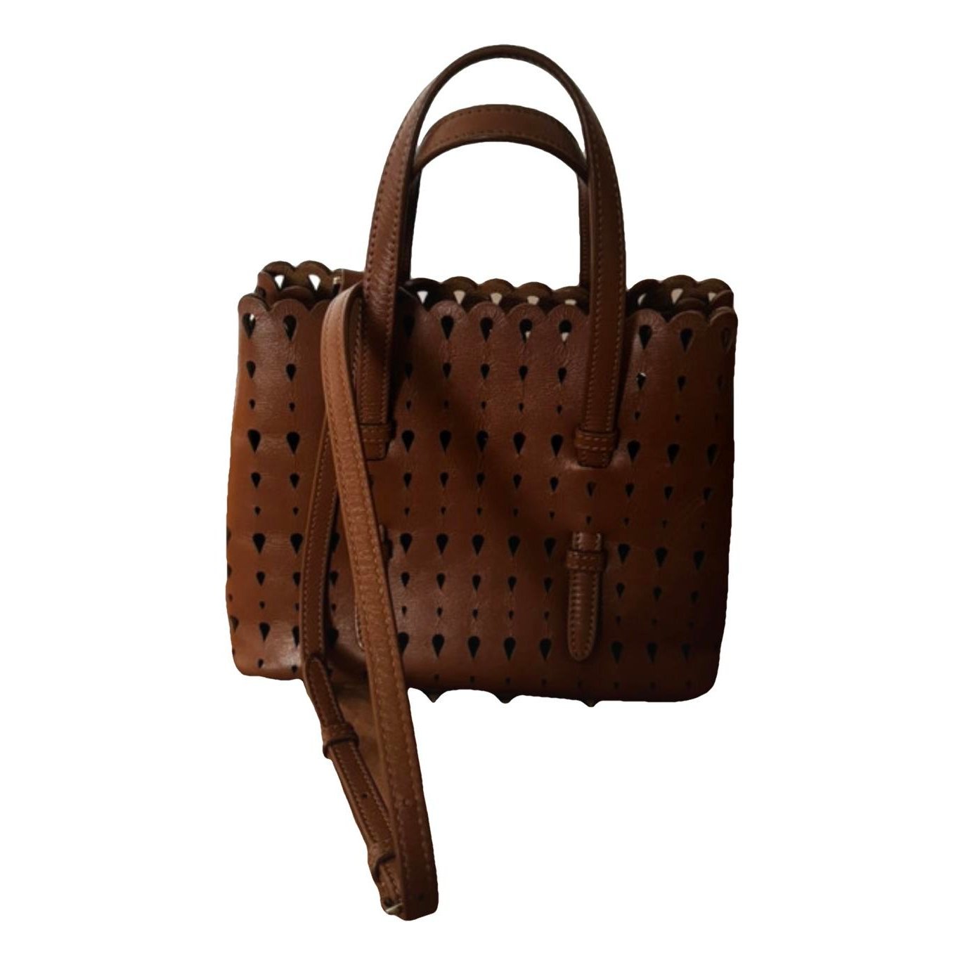 Alaia Mina leather crossbody bag