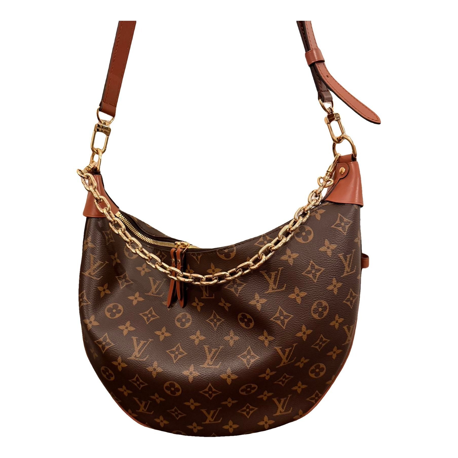 Loop leather handbag