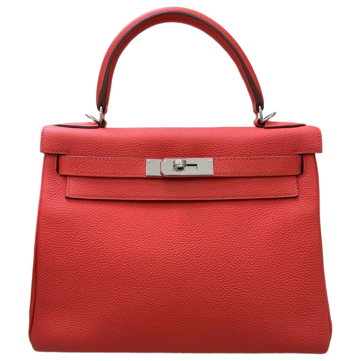 Hermes Kelly 28 Handbag Rose Jaipur Togo Leather