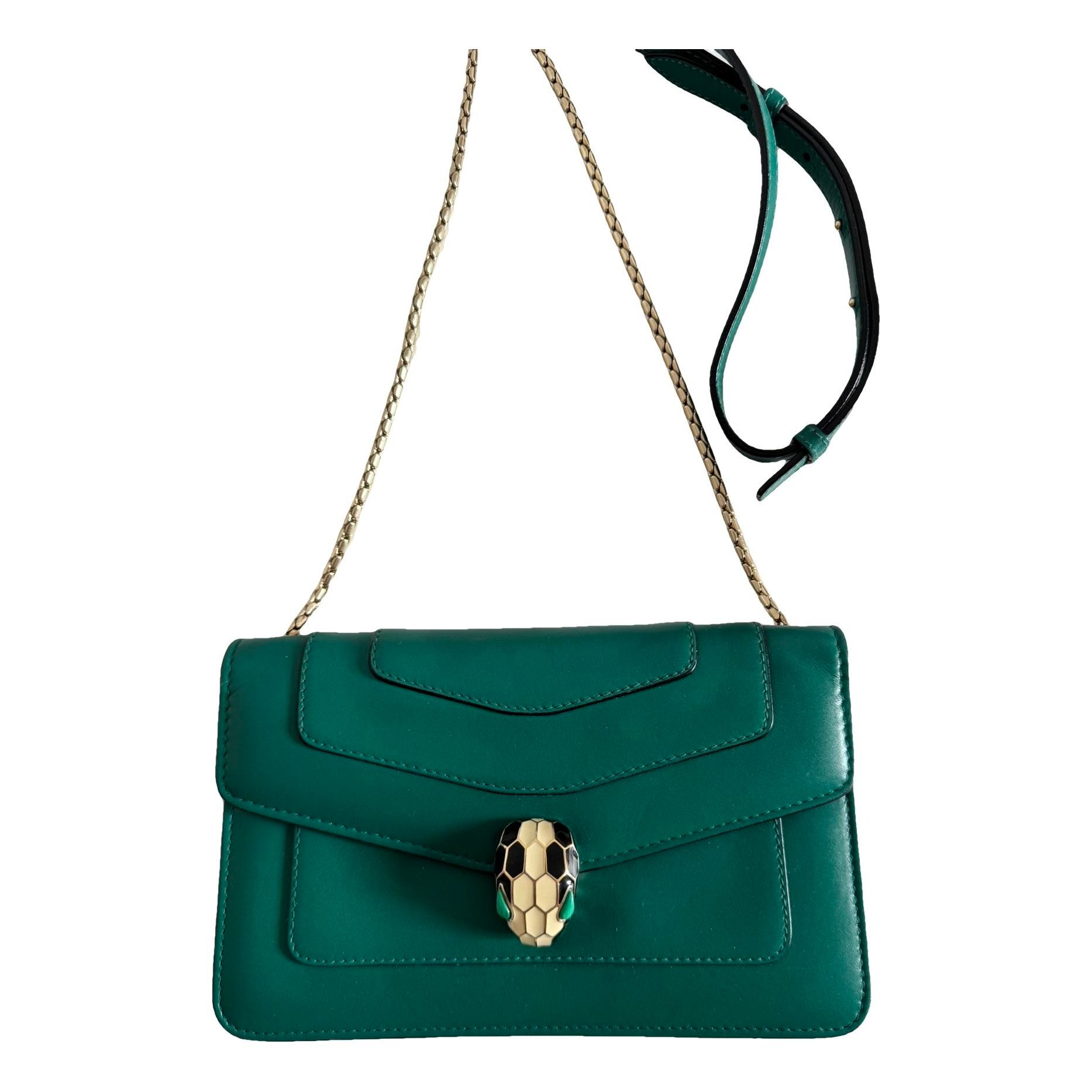 Serpenti leather handbag