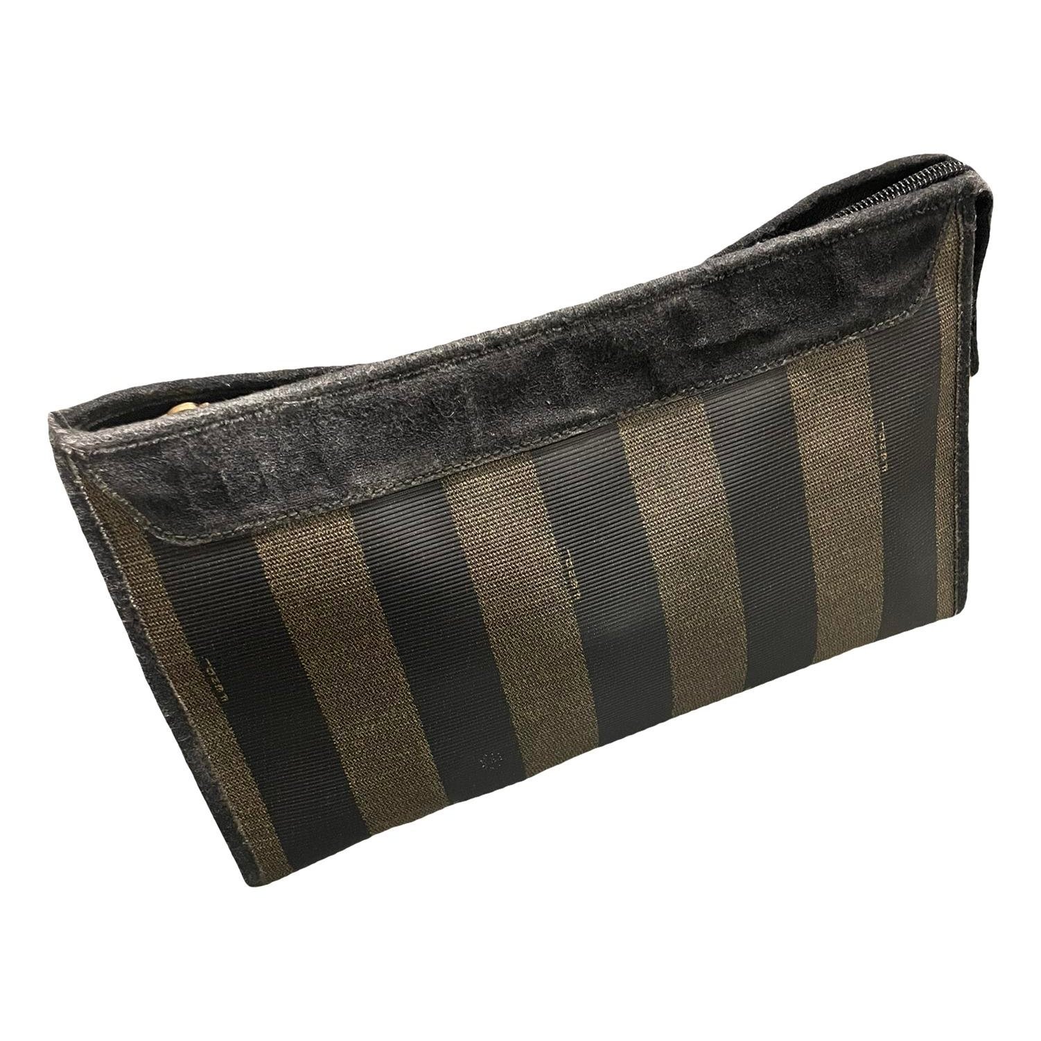 Leather clutch bag