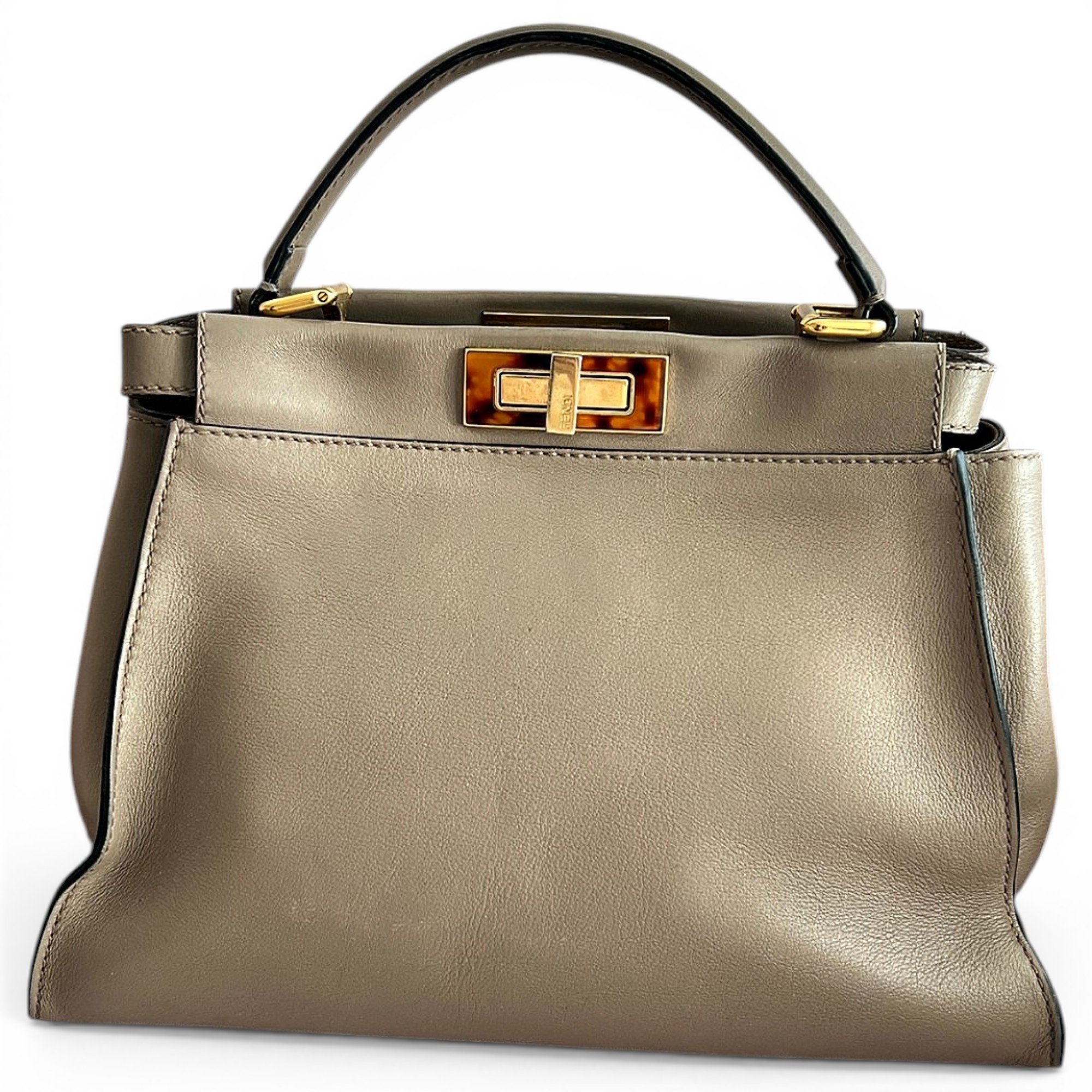 Peekaboo leather handbag