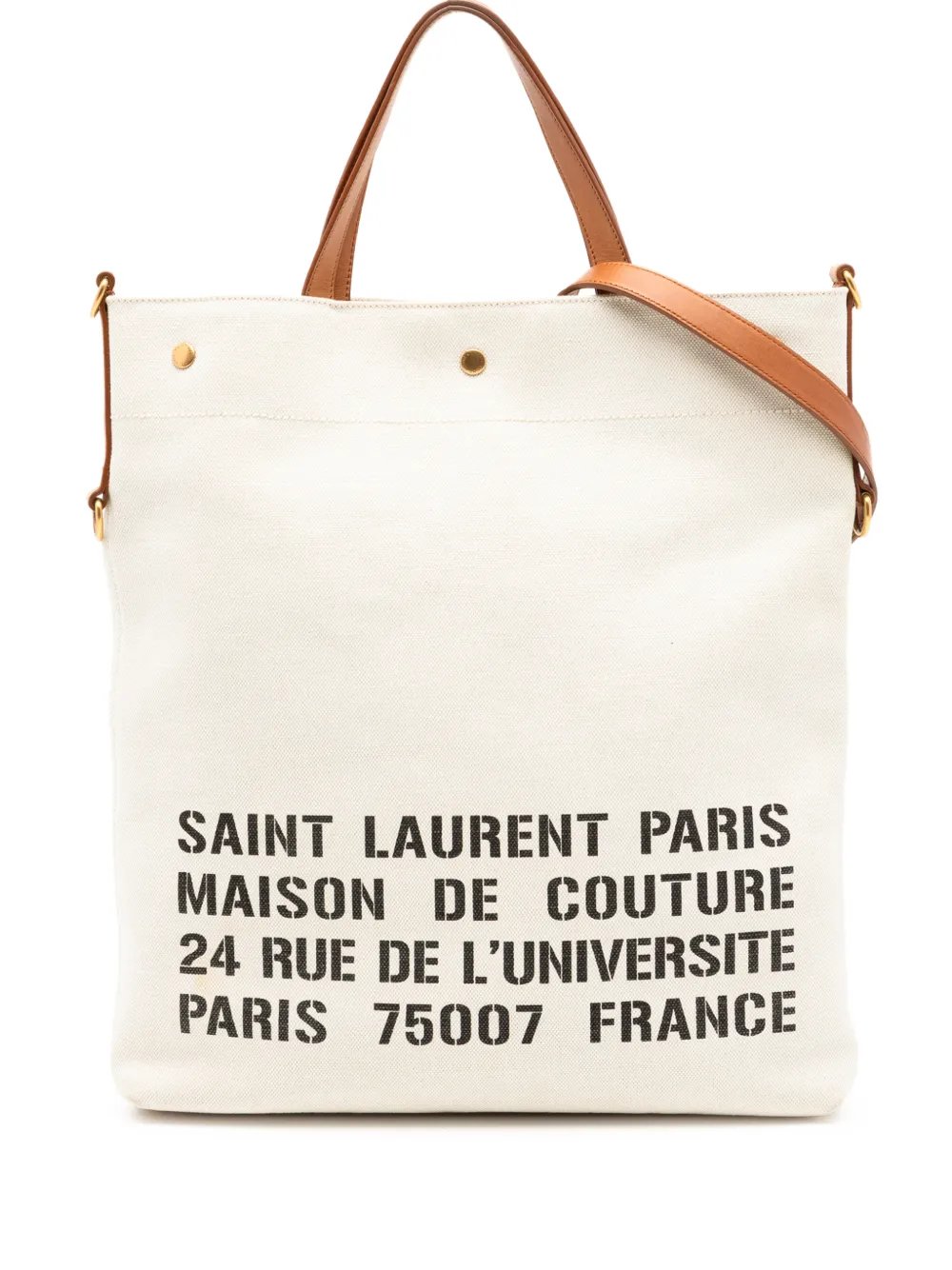 2022 Canvas Stencil Logo Convertible Tote satchel