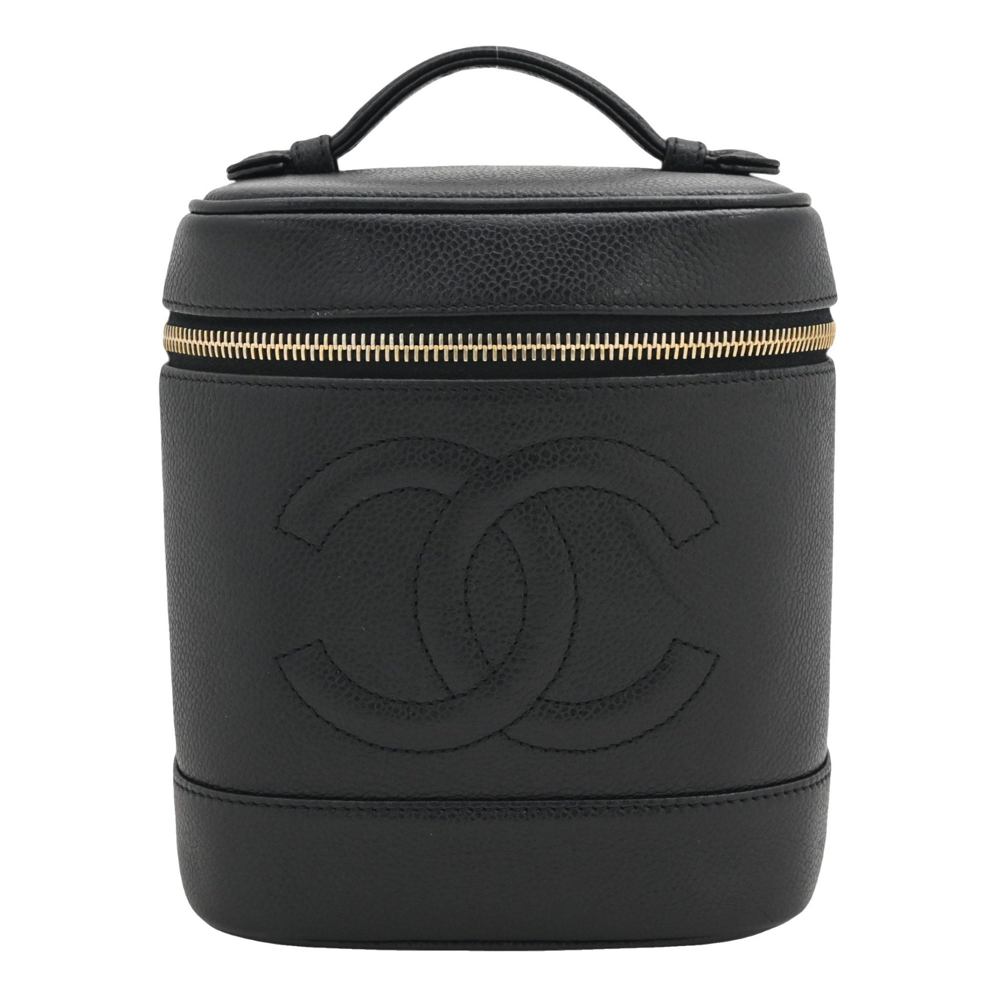Leather vanity case
