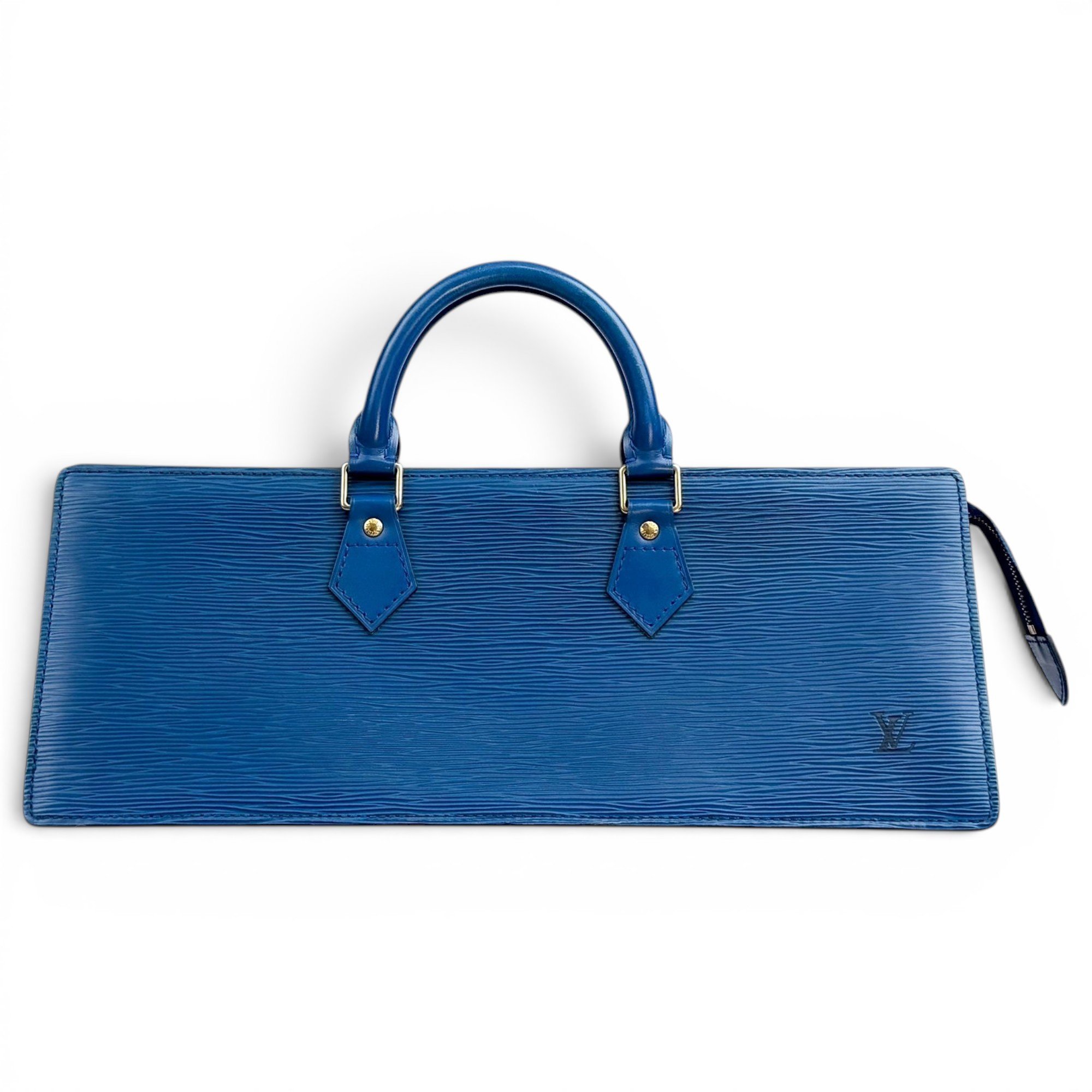 Triangle leather handbag